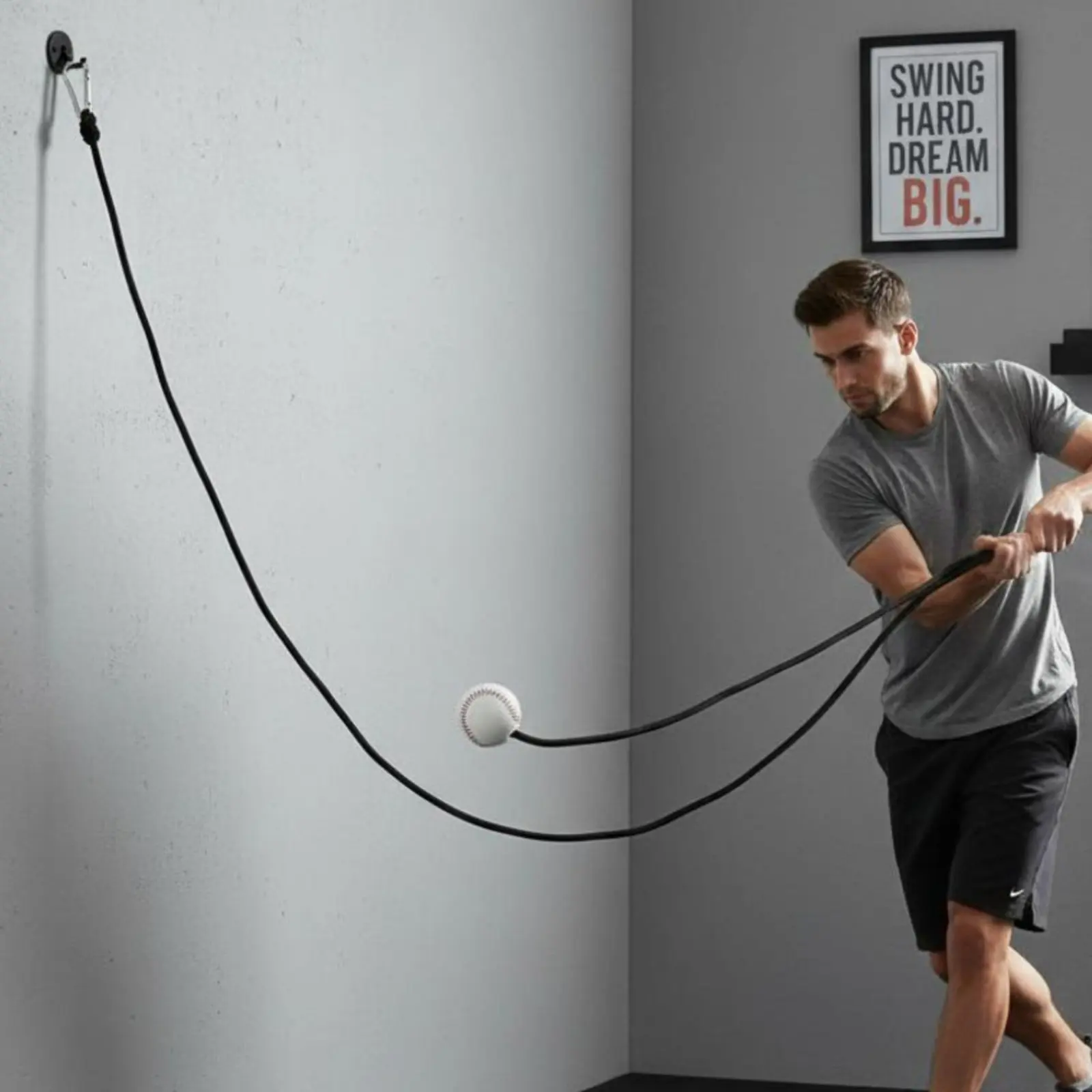 Hardball Swing Training Rope Portable Hanging Hardball Instructor Solo Batting Instructor Sturdy Construction for Beginners
Hardball Swing Training Rope Portable Hanging Hardball Instructor Solo Batting Instructor Sturdy Construction for Beginners