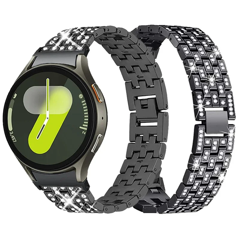 Металлический ремешок для Samsung Galaxy Watch 7, 6, 5, 4, 40/44 мм, ремешок с бриллиантами для часов Watch 6, классический браслет 43/47 мм без зазоров с изогнутым концом
Металлический ремешок для Samsung Galaxy Watch 7, 6, 5, 4, 40/44 мм, ремешок с бриллиантами для часов Watch 6, классический браслет 43/47 мм без зазоров с изогнутым концом