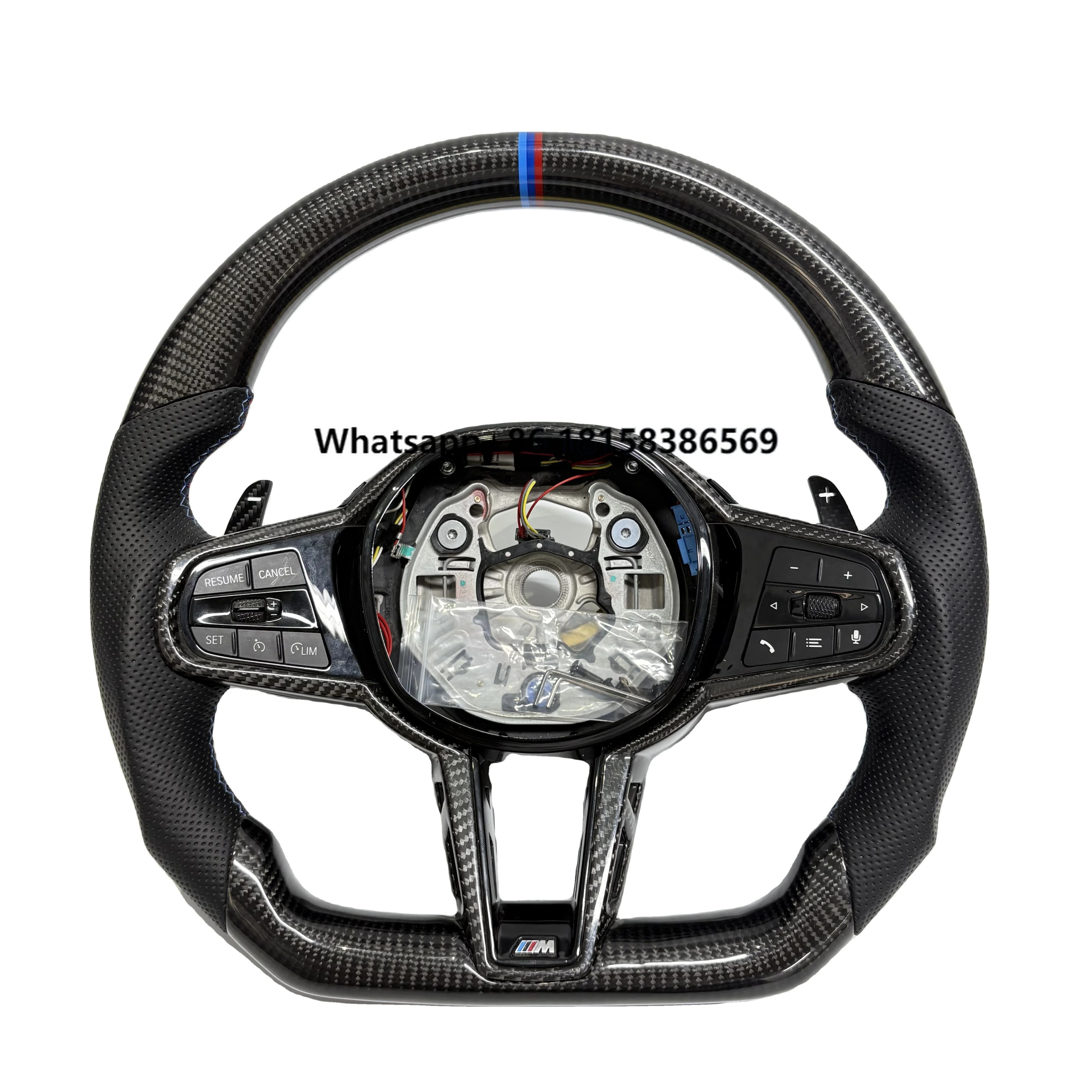 Customizable LCI Carbon Fiber Leather Steering Wheel Compatible F10 F12 F30 F90 G05 G20 G80 G82 E46 E60 E90 E92 M3 M4 M5 M6
Customizable LCI Carbon Fiber Leather Steering Wheel Compatible F10 F12 F30 F90 G05 G20 G80 G82 E46 E60 E90 E92 M3 M4 M5 M6