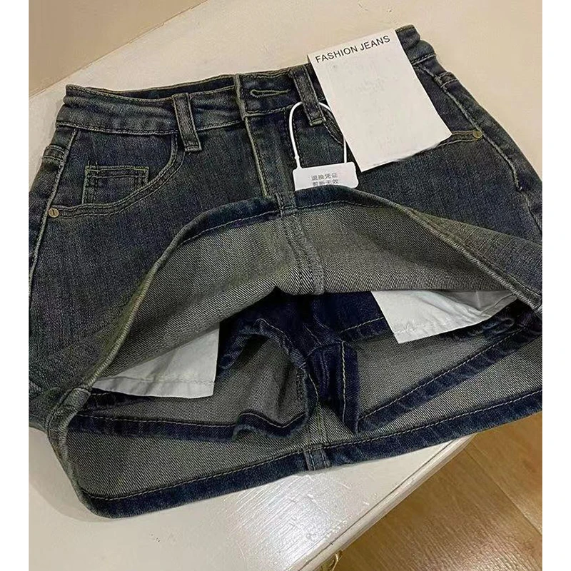 Oversize Vintage Mini Denim Skirts Women Slim All Match Stretch Ladies Anti Peeping Culottes Summer Spring Casual Female Trouser
Oversize Vintage Mini Denim Skirts Women Slim All Match Stretch Ladies Anti Peeping Culottes Summer Spring Casual Female Trouser