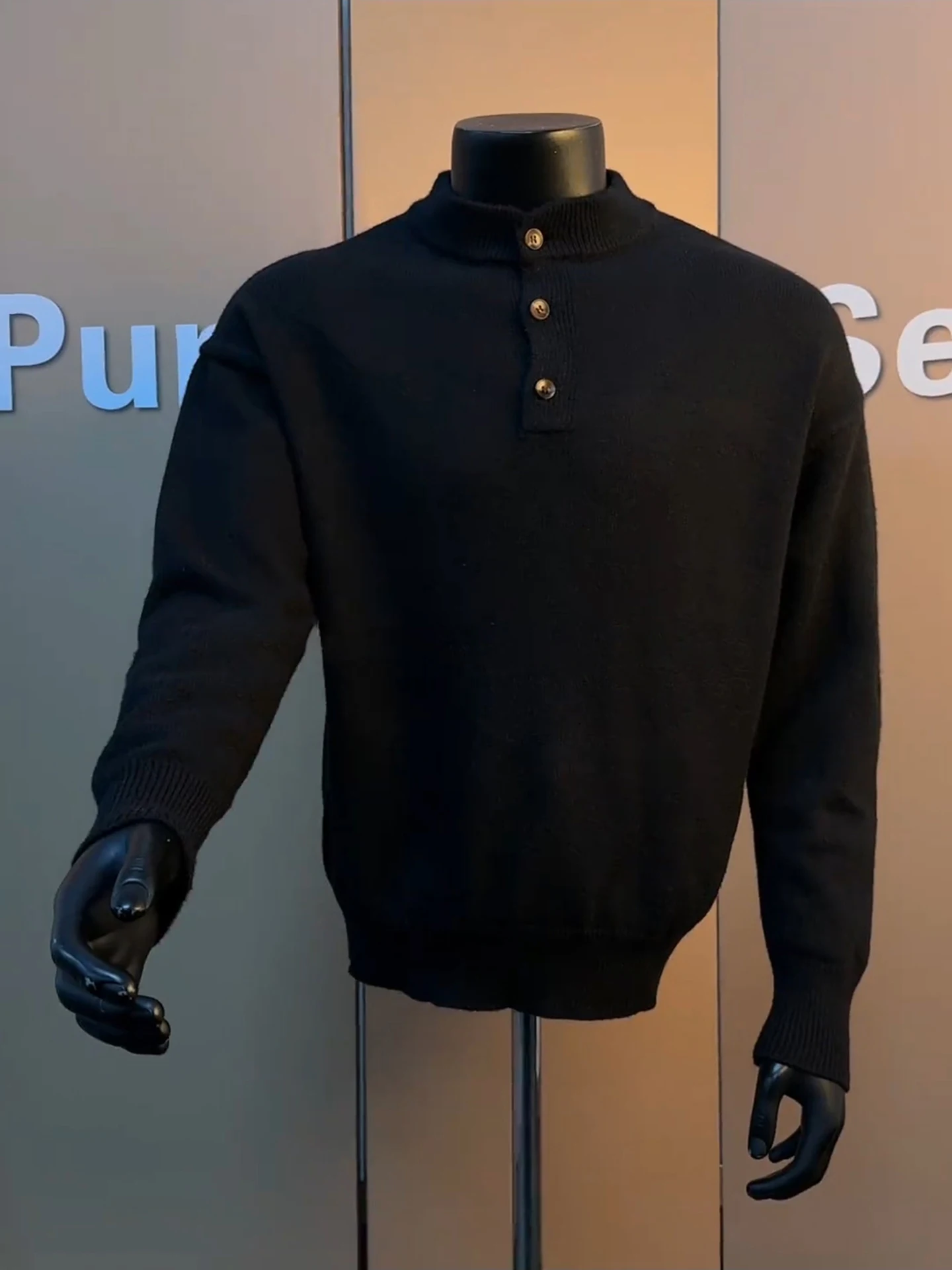 Bla American Sle Henry Collar Knitwear Men's Winter Slim Fit Base irt oulder Button Soft Polyester Fiber
Bla American Sle Henry Collar Knitwear Men's Winter Slim Fit Base irt oulder Button Soft Polyester Fiber