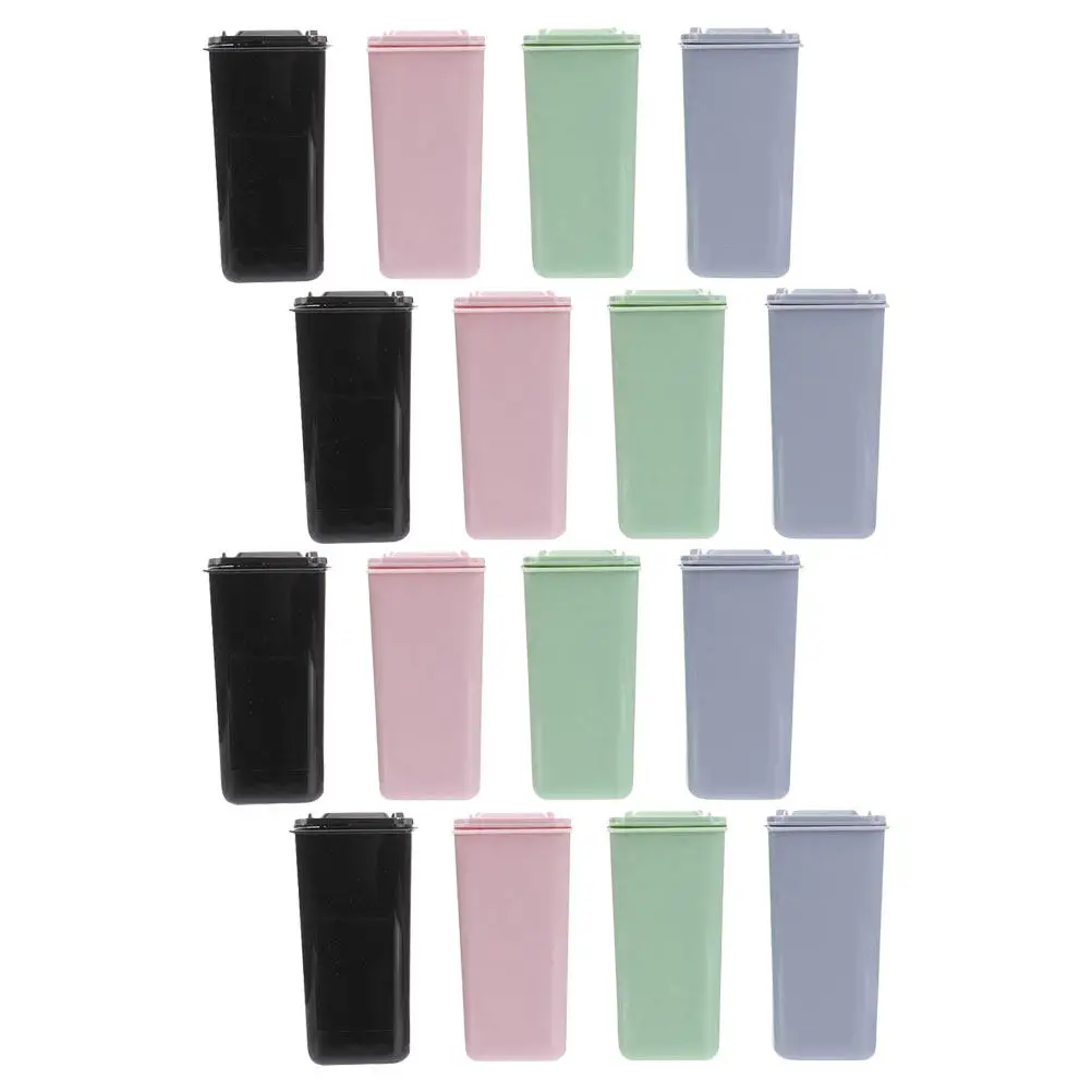 16Pcs Desktop Trash Can Mini Plastic Garbage Bin with Lid Compact Waste Basket for Office Bedroom Countertop Desk Use
16Pcs Desktop Trash Can Mini Plastic Garbage Bin with Lid Compact Waste Basket for Office Bedroom Countertop Desk Use