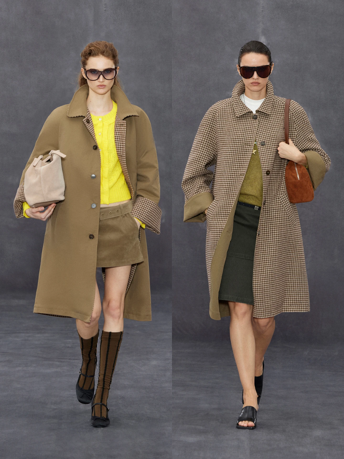 Double-Sided Wear Plaid Loose Fit Long Coat Randpickee Commute Style Polyester Wool Blend Long Sleeve Button Closure
Double-Sided Wear Plaid Loose Fit Long Coat Randpickee Commute Style Polyester Wool Blend Long Sleeve Button Closure