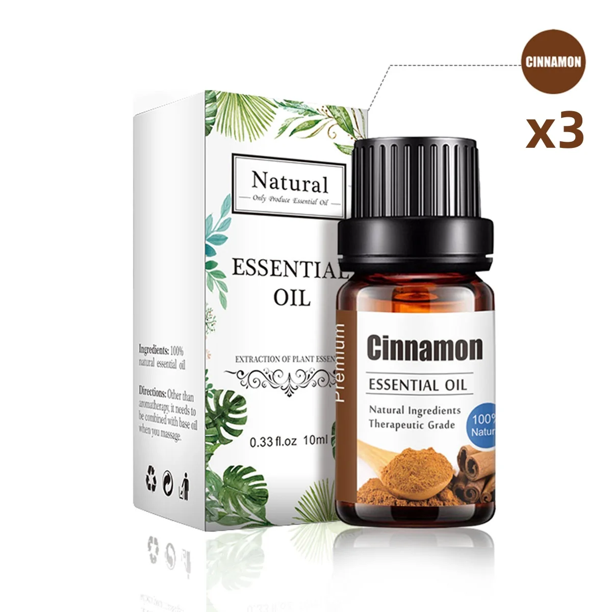 3pcs 10ml/0.33fl.oz Cinnamon Aromatherapy Essential Oil Add fragrance for Massage Air Diffusers Humidifier Shower Bath KH-004
3pcs 10ml/0.33fl.oz Cinnamon Aromatherapy Essential Oil Add fragrance for Massage Air Diffusers Humidifier Shower Bath KH-004