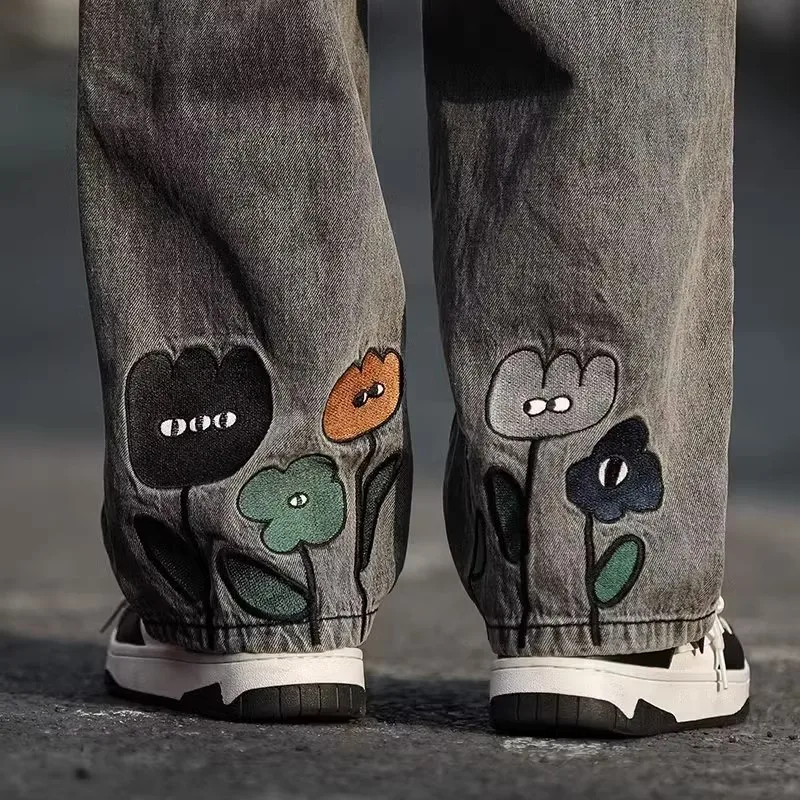 Cool Retro Denim Loose Straight Leg Pants for Teens High Street Style Versatile Casual Fashionable Long Trousers
Cool Retro Denim Loose Straight Leg Pants for Teens High Street Style Versatile Casual Fashionable Long Trousers