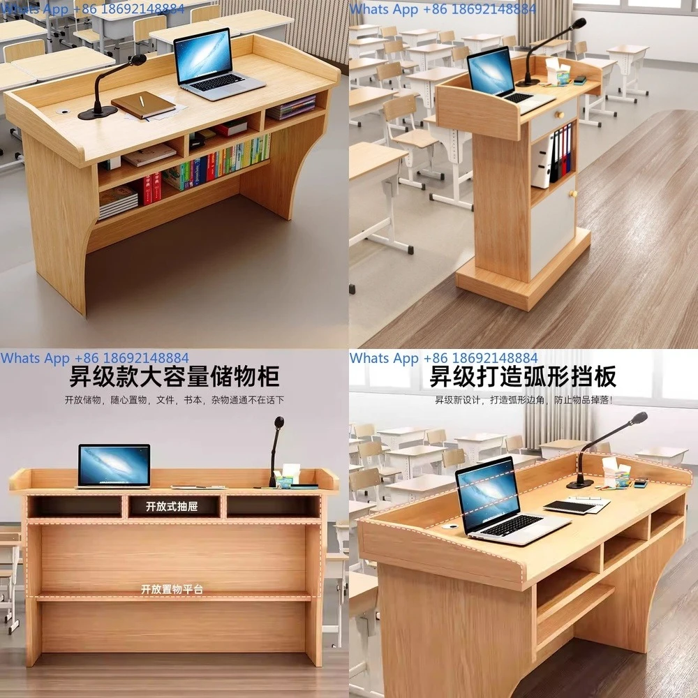 Lectern podium for classroom event hosting and reception use multifunctional speaker desk
Lectern podium for classroom event hosting and reception use multifunctional speaker desk