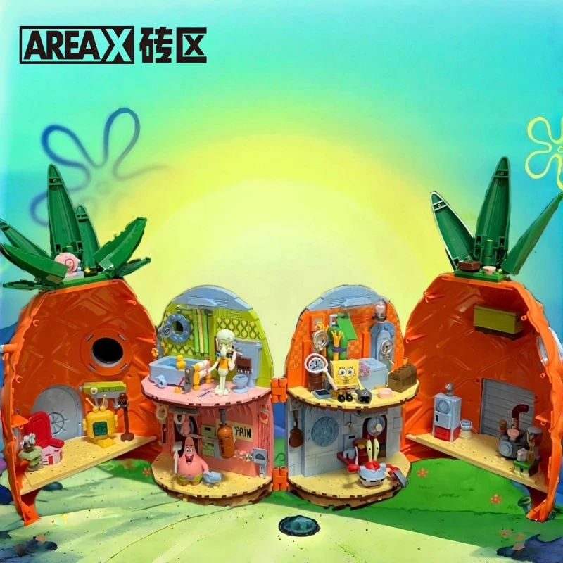 AREAX SpongeBob SquarePants Series Building Blocks Pineapple House Crab Burger Restaurant Desktop Decoration Collection Gifts
AREAX SpongeBob SquarePants Series Building Blocks Pineapple House Crab Burger Restaurant Desktop Decoration Collection Gifts