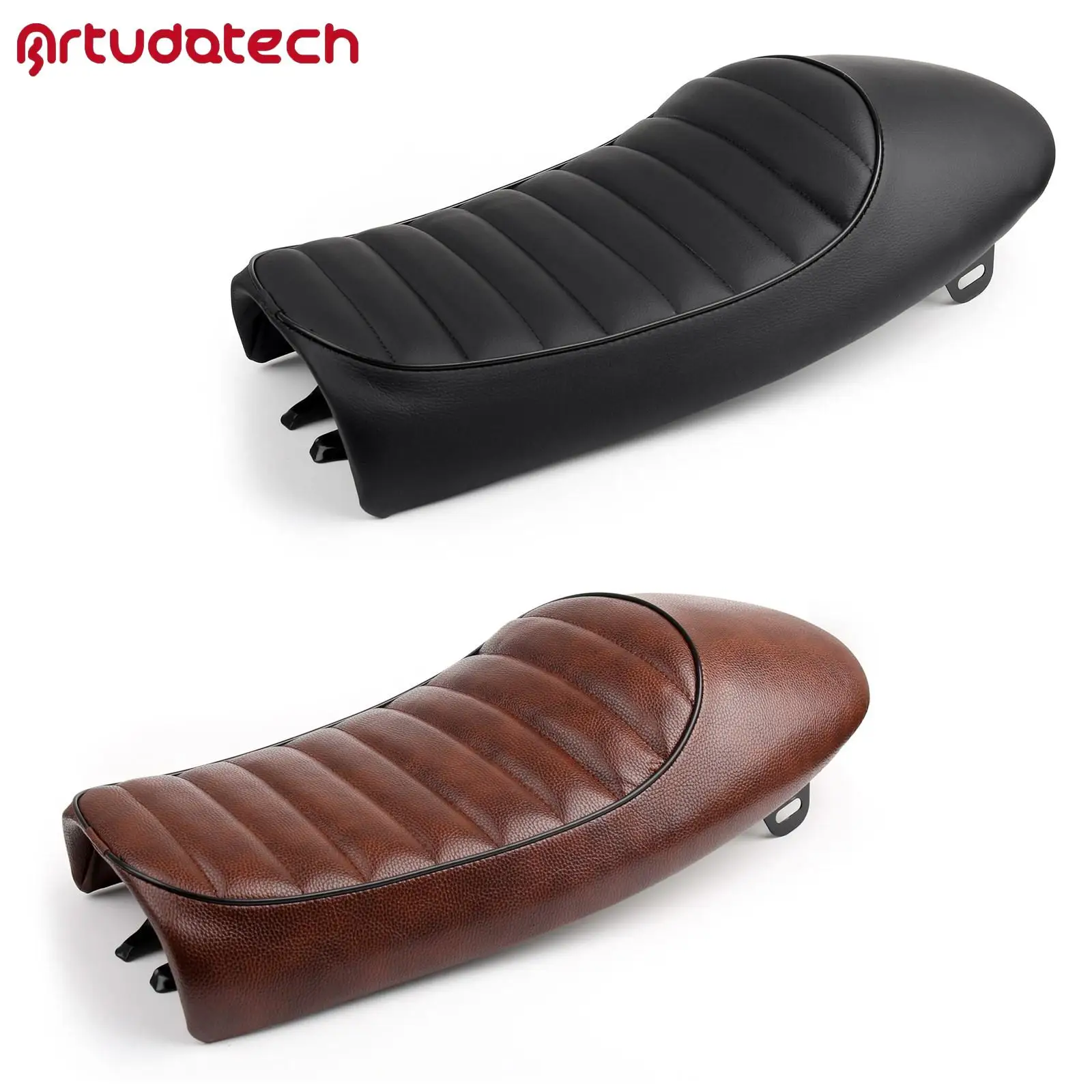 Artudatech Universal Motorcycle Flat Hump Cafe Racer Vintage Brat Scrambler Seat in Black
Artudatech Universal Motorcycle Flat Hump Cafe Racer Vintage Brat Scrambler Seat in Black
