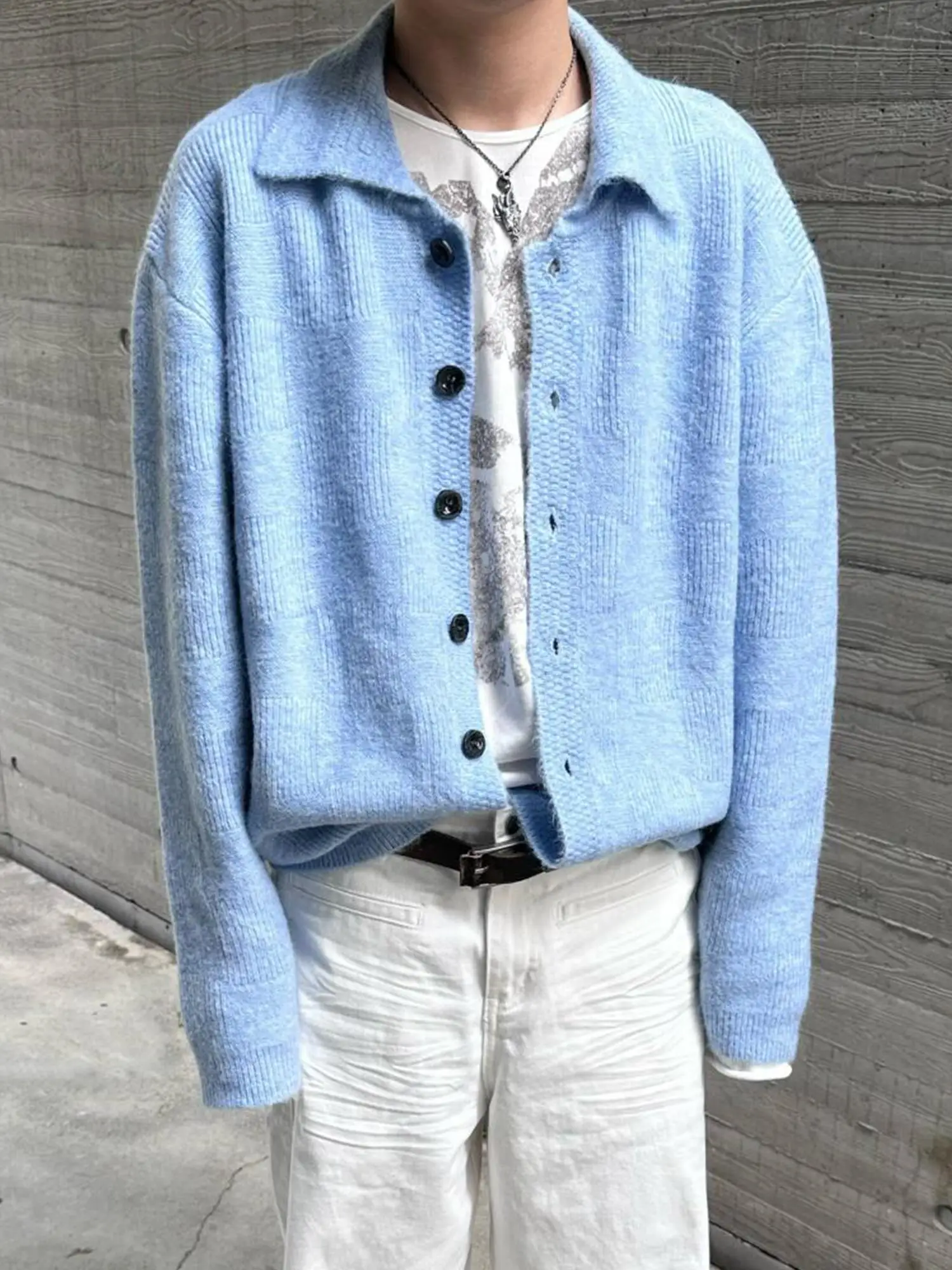 Blue Plaid Open Cardigan Sweater Men's Loose Knitted Outerwear Autumn Winter Lazy Style Fashionable Youth Active Style Long S...
Blue Plaid Open Cardigan Sweater Men's Loose Knitted Outerwear Autumn Winter Lazy Style Fashionable Youth Active Style Long S...