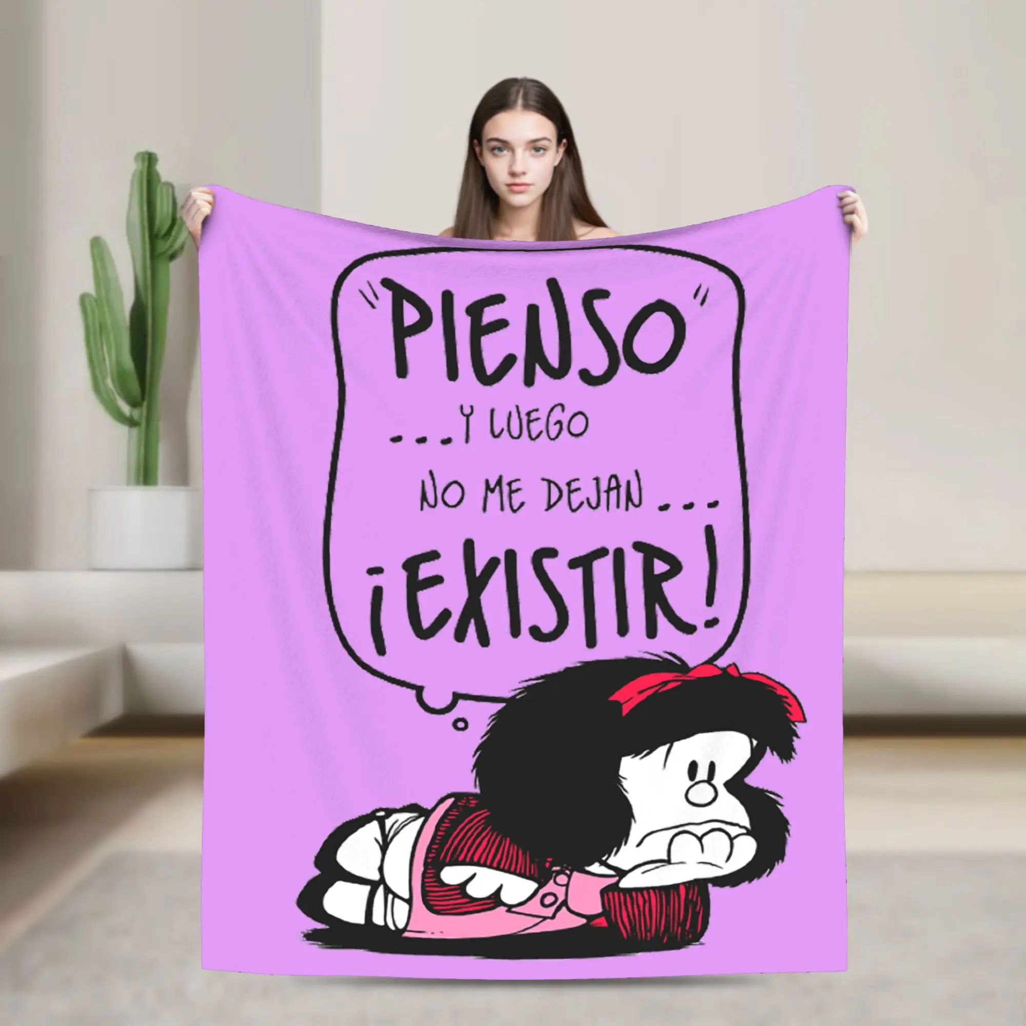 Pienso Sticker Mafaldas Feminista Frases Humor Blankets Plush Funny Breathable Throw Blanket for Bedding Lounge Autumn/Winter,
Pienso Sticker Mafaldas Feminista Frases Humor Blankets Plush Funny Breathable Throw Blanket for Bedding Lounge Autumn/Winter,