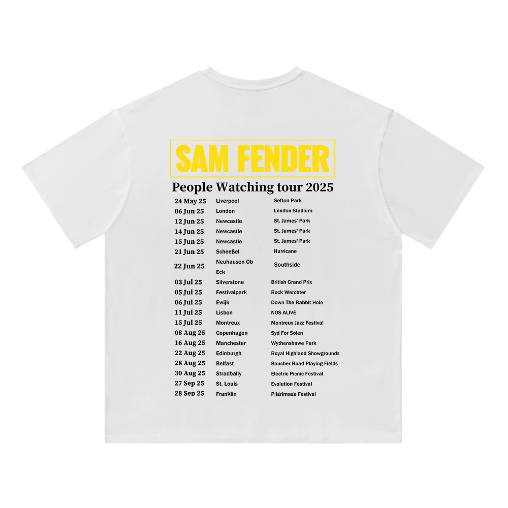 Sam Fender Cotton T-Shirt Round Neck Short Sleeved Man/Woman Fashion Streetwear Crewneck T shirt
Sam Fender Cotton T-Shirt Round Neck Short Sleeved Man/Woman Fashion Streetwear Crewneck T shirt