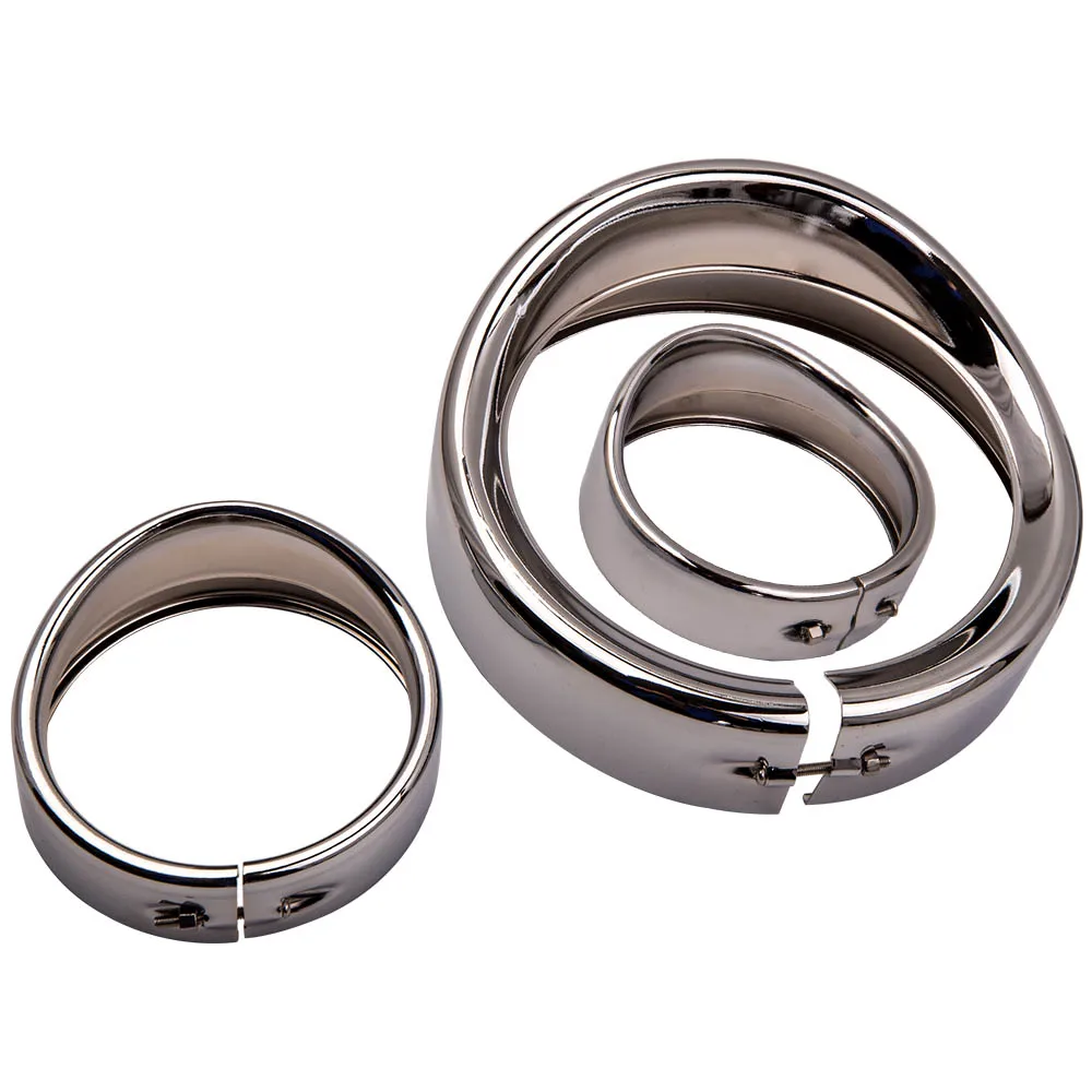 Metal 7" Headlight 4.5" Passing Fog Lamp Trim Ring Bezel Visor Cover fit Harley
Metal 7" Headlight 4.5" Passing Fog Lamp Trim Ring Bezel Visor Cover fit Harley