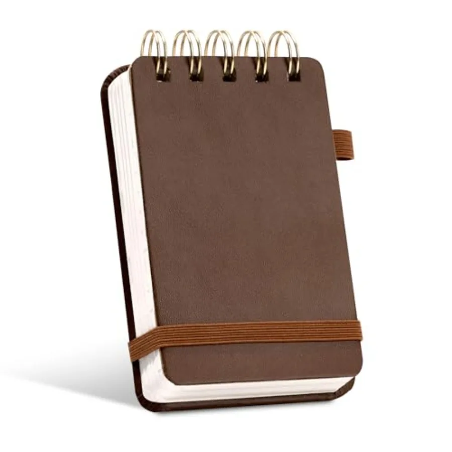 Small Notebooks 3x5 Leather Pocket Notepad 150 Pages Mini Top Spiral Notebook, 100 GSM Thick Paper, Memo Note Pads for Work Sch
Small Notebooks 3x5 Leather Pocket Notepad 150 Pages Mini Top Spiral Notebook, 100 GSM Thick Paper, Memo Note Pads for Work Sch
