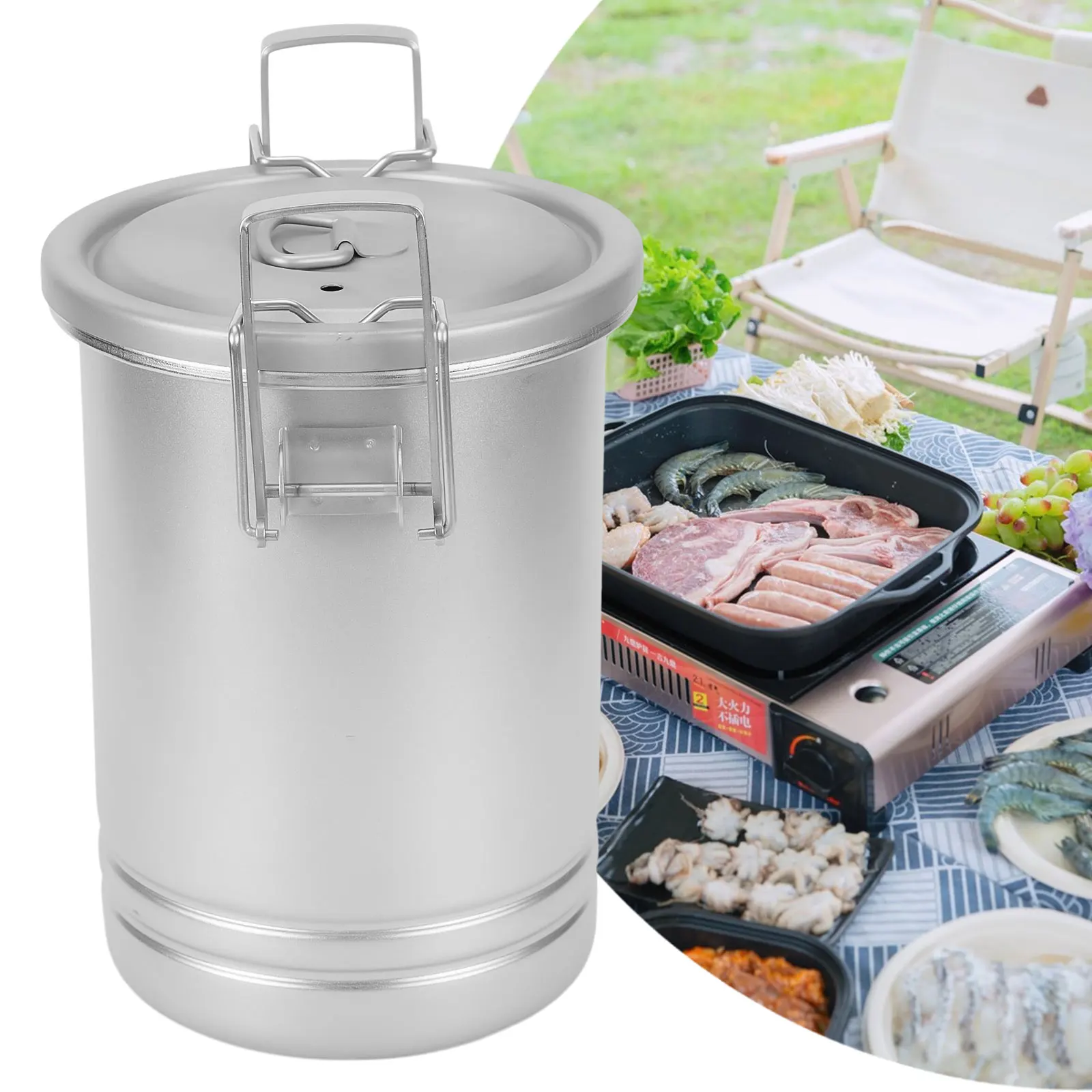 For Camping Rice Soup Cooking Cooker New 1 PCS Easy To Clean Hot Sale 304 Stainless Steel Accessories Practical
For Camping Rice Soup Cooking Cooker New 1 PCS Easy To Clean Hot Sale 304 Stainless Steel Accessories Practical