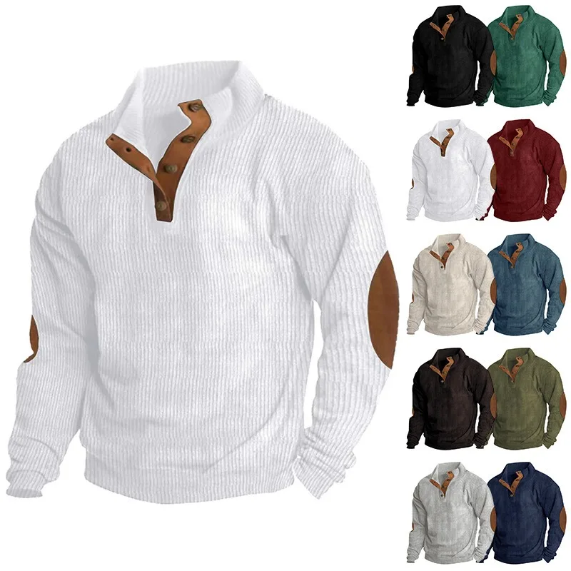 Men's Corduroy Sweatshirt Casual Stand Collar Long Sleeve Pullover Autumn Winter Outdoor Loose Hoodie Men Streetwear Fashion
Men's Corduroy Sweatshirt Casual Stand Collar Long Sleeve Pullover Autumn Winter Outdoor Loose Hoodie Men Streetwear Fashion