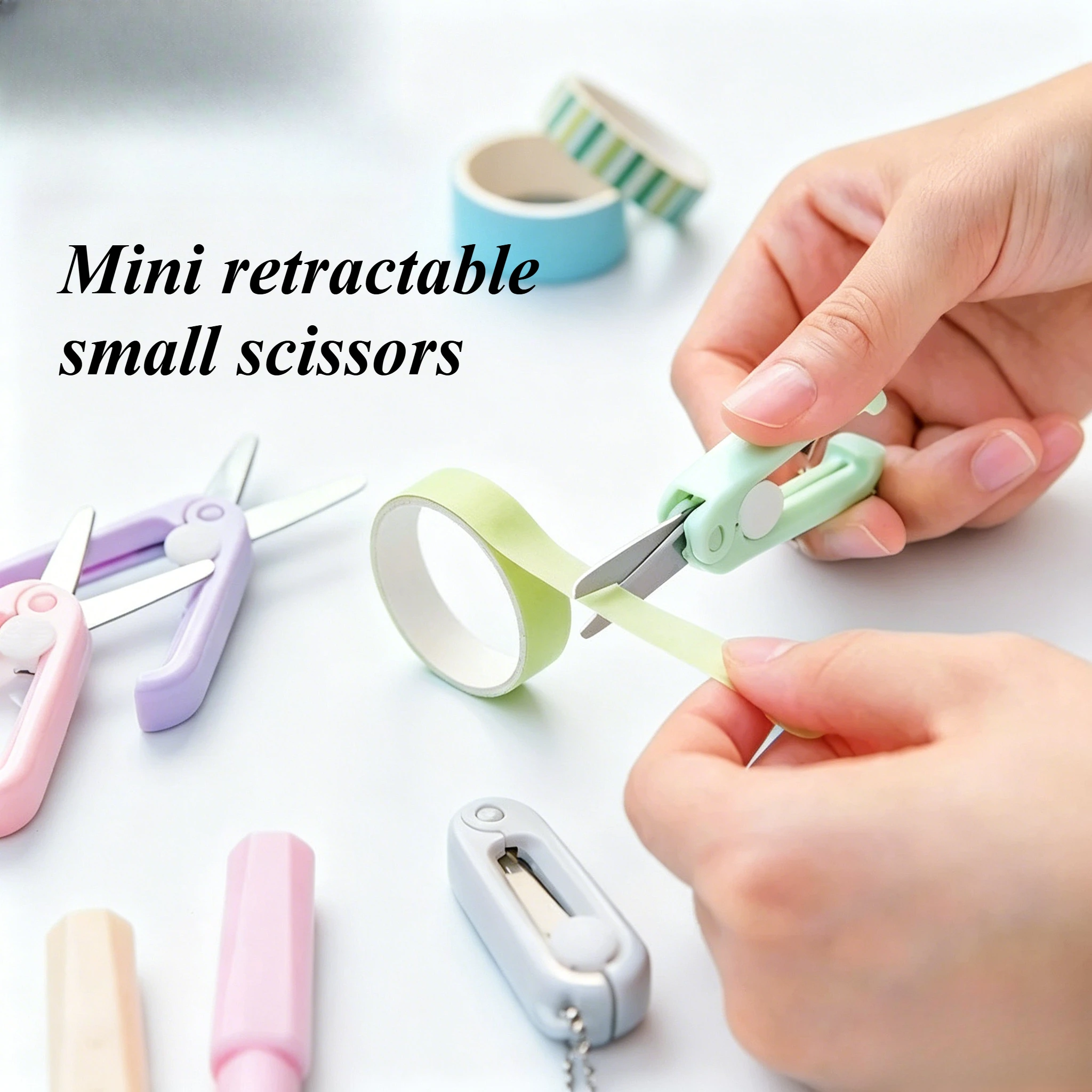 Morandi Portable Mini Scissors Creative Extendable and Foldable Mini Scissors Multi-functional Safe and Cute Little Scissors
Morandi Portable Mini Scissors Creative Extendable and Foldable Mini Scissors Multi-functional Safe and Cute Little Scissors