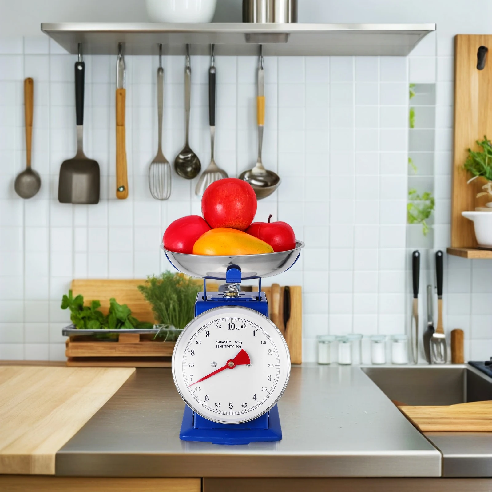 10Kg Stainless Steel Mechanical Kitchen Vintage Manual Food Weighing Scale Detachable Tray Baking Cooking Meal Prep Easy Read
10Kg Stainless Steel Mechanical Kitchen Vintage Manual Food Weighing Scale Detachable Tray Baking Cooking Meal Prep Easy Read