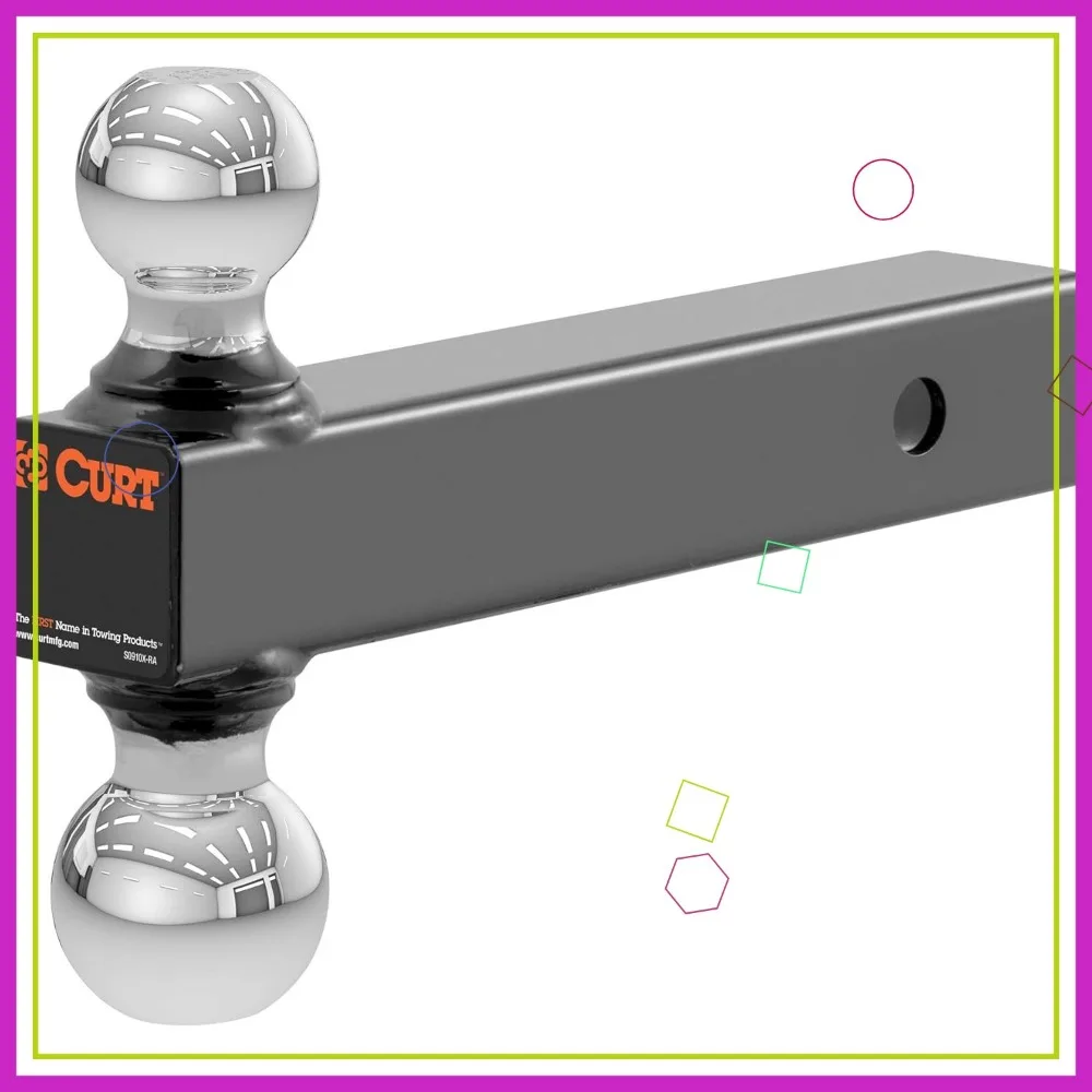 Dual Ball Trailer Hitch Mount with 2" & 2-5/16" Balls, Fits 2-Inch Receiver, Supports Up to 10,000 lbs
Dual Ball Trailer Hitch Mount with 2" & 2-5/16" Balls, Fits 2-Inch Receiver, Supports Up to 10,000 lbs
