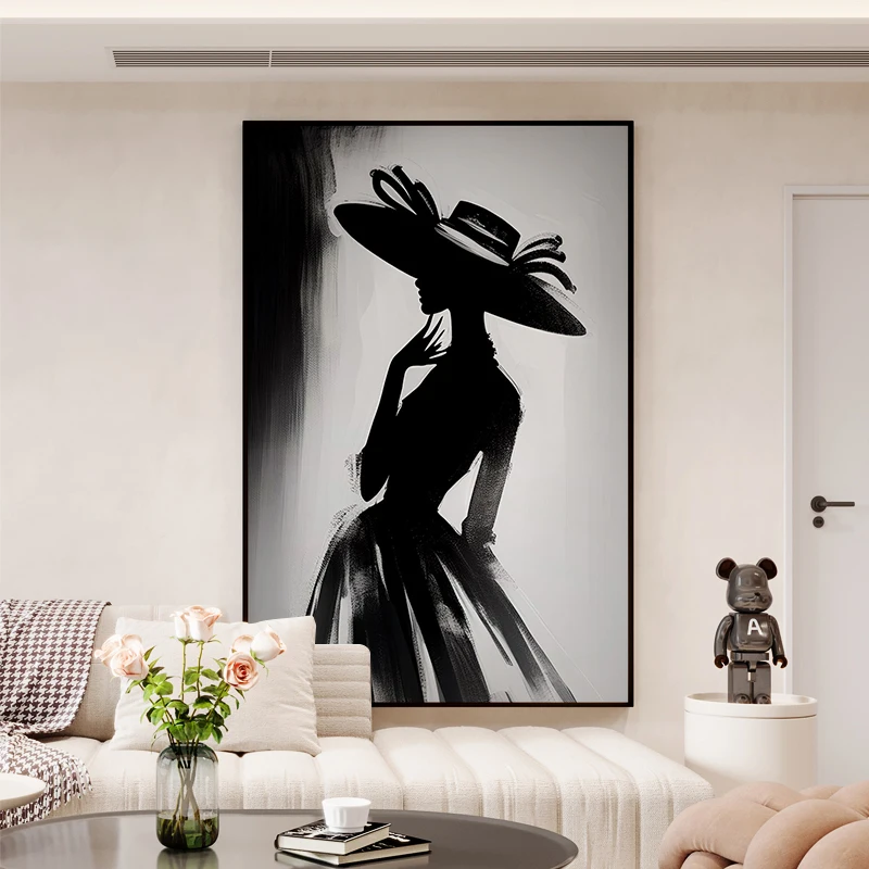 Modern Abstract Canvas Poster Black White Grey Minimalist Figure Art Painting Simple Human Silhouette Wall Decoration
Modern Abstract Canvas Poster Black White Grey Minimalist Figure Art Painting Simple Human Silhouette Wall Decoration
