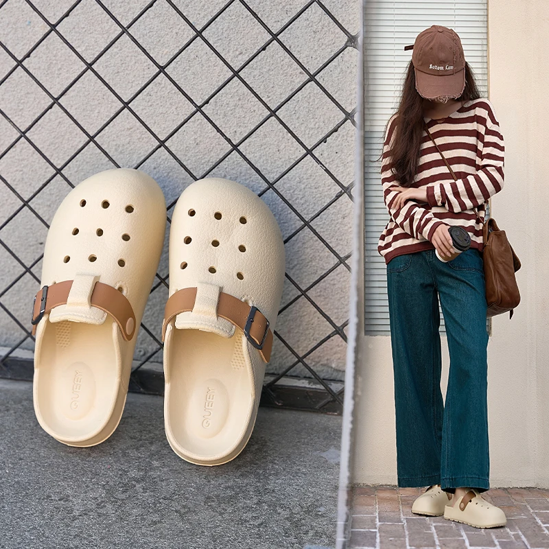Women's Breathable Anti-Odor Sandals Simple Fashionable Slip-On Home Outdoor Wear Summer 2026 New Style Comfortable EVA Slippers
Women's Breathable Anti-Odor Sandals Simple Fashionable Slip-On Home Outdoor Wear Summer 2026 New Style Comfortable EVA Slippers
