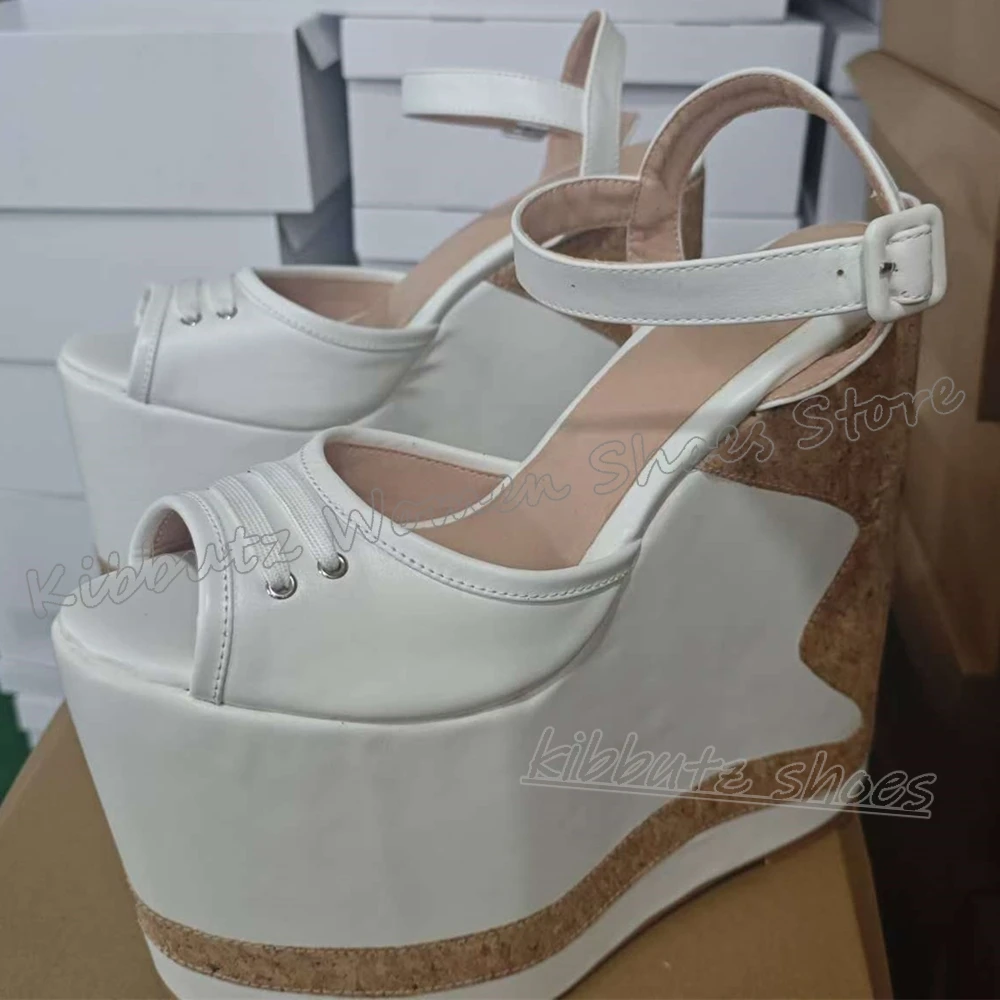 Patchwork Sandals Platform Round Toe Height Increasing Leather Mixed Color Fashion Novelty Sexy Elegant Luxury Women Shoes New
Patchwork Sandals Platform Round Toe Height Increasing Leather Mixed Color Fashion Novelty Sexy Elegant Luxury Women Shoes New