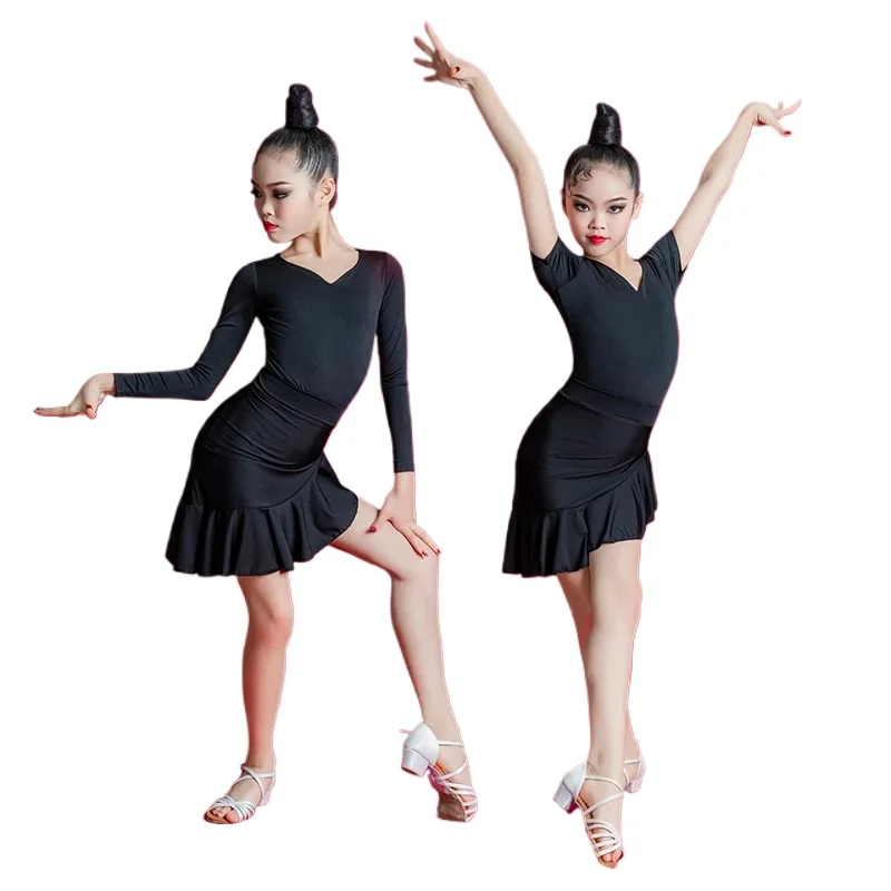Set Girls Latin Dance Black Dress Ballroom Costume Latin Dress Costume Kids Gymnastics Pratice Dance Costume QMilch Professional
Set Girls Latin Dance Black Dress Ballroom Costume Latin Dress Costume Kids Gymnastics Pratice Dance Costume QMilch Professional
