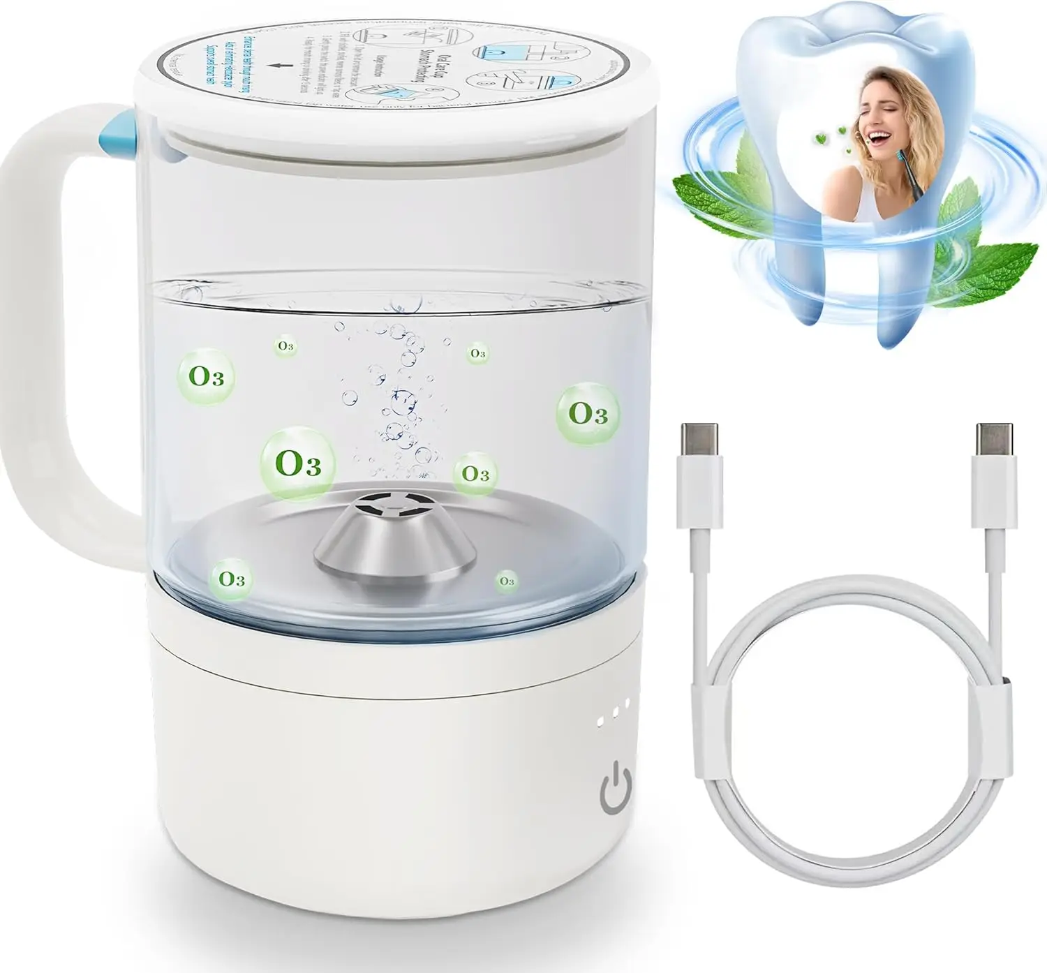 Ozone Water Cup for Oral Care, Converts Tap Water to Hydrogen-Rich for Refreshing Flushing and Daily Health Enhancement
Ozone Water Cup for Oral Care, Converts Tap Water to Hydrogen-Rich for Refreshing Flushing and Daily Health Enhancement
