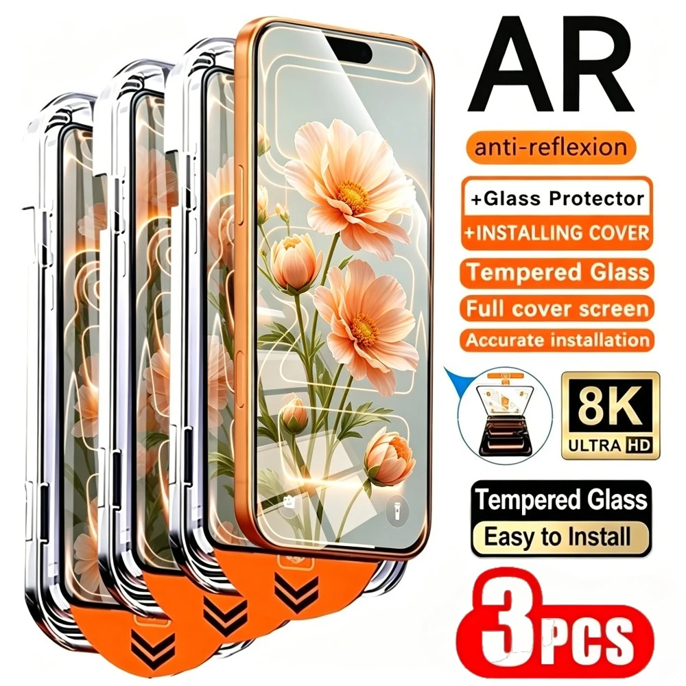 Комплект из 3 защитных стекол HD Full Cover для iPhone 17, 16, 15 Pro Max, Air 17e, 16e, 15, 14 Plus, 14, 13, 12 Pro с установкой в один клик
Комплект из 3 защитных стекол HD Full Cover для iPhone 17, 16, 15 Pro Max, Air 17e, 16e, 15, 14 Plus, 14, 13, 12 Pro с установкой в один клик