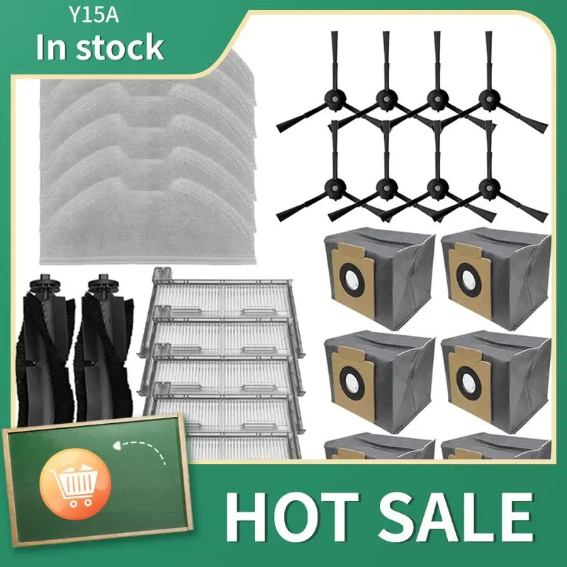 Y15A для робота-пылесоса Eufy X8 Pro/X8 Pro SES, сменные аксессуары, основная щетка, боковая щетка, фильтр, швабра, тканевый мешок для пыли
Y15A для робота-пылесоса Eufy X8 Pro/X8 Pro SES, сменные аксессуары, основная щетка, боковая щетка, фильтр, швабра, тканевый мешок для пыли