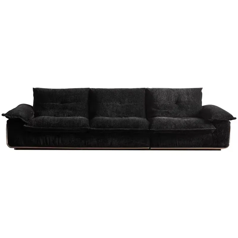 Fabric sofa black retro fabric sofa detachable washable straight row high backrest
Fabric sofa black retro fabric sofa detachable washable straight row high backrest