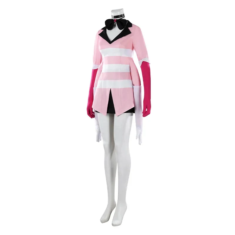ER1KAnime Cartoon Hotel Cosplay Costume Pink suit skirt top glove full set for Adult Role play in Halloween Carnival5H[[
ER1KAnime Cartoon Hotel Cosplay Costume Pink suit skirt top glove full set for Adult Role play in Halloween Carnival5H[[
