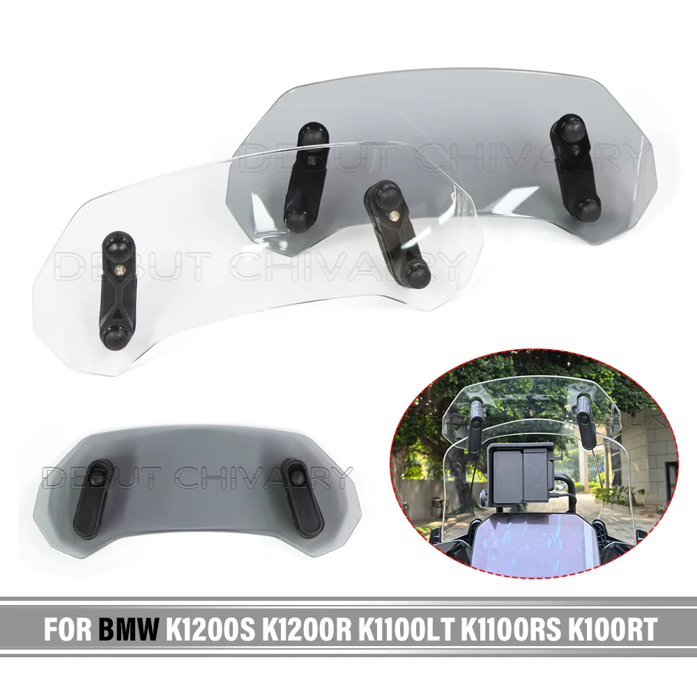 FOR BMW K1200S K1200R K1100LT K1100RS K100RT Adjustable Motorcycle Windshield Clip-On Extension Windscreen Wind Deflector Screen
FOR BMW K1200S K1200R K1100LT K1100RS K100RT Adjustable Motorcycle Windshield Clip-On Extension Windscreen Wind Deflector Screen