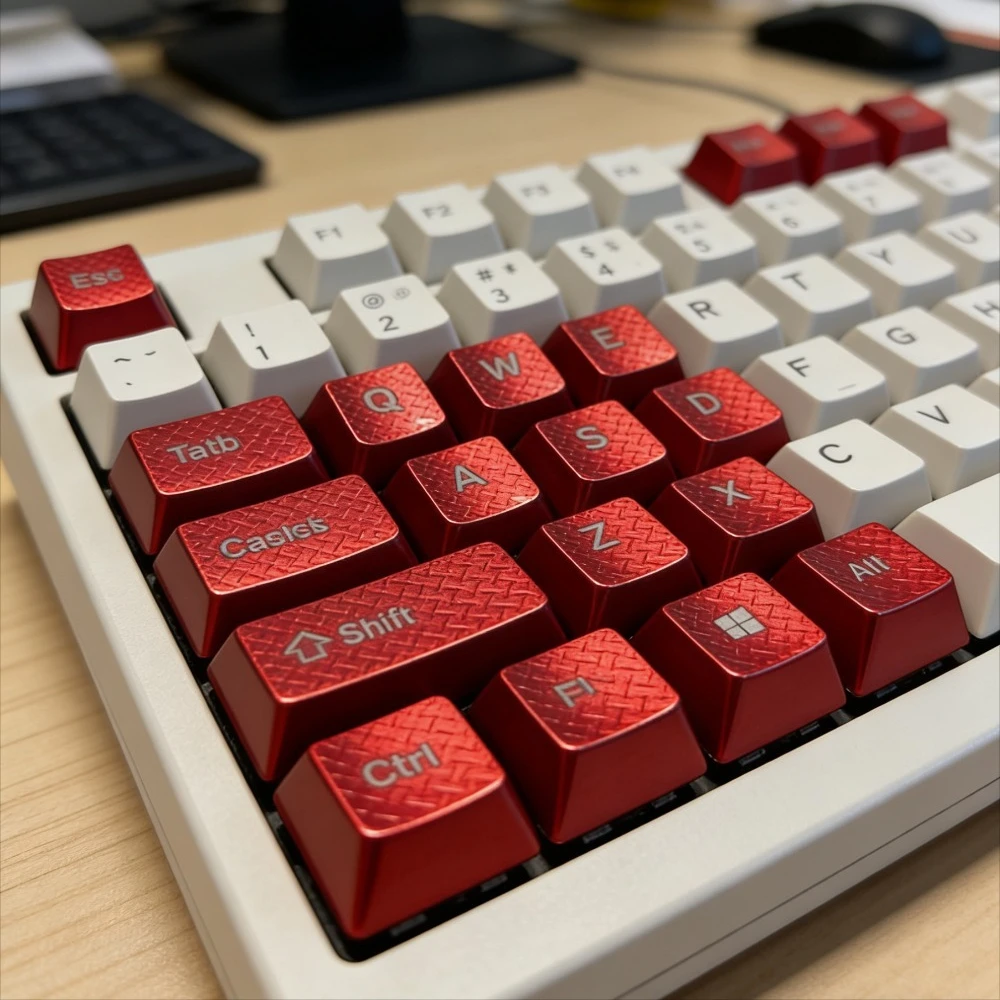 Gaming Keycaps for Logitech G910/G613/G413 Mechanical Keyboard Aluminum KeycapFrosted Anodized CNC OEM Profile Black/Red/Pink
Gaming Keycaps for Logitech G910/G613/G413 Mechanical Keyboard Aluminum KeycapFrosted Anodized CNC OEM Profile Black/Red/Pink