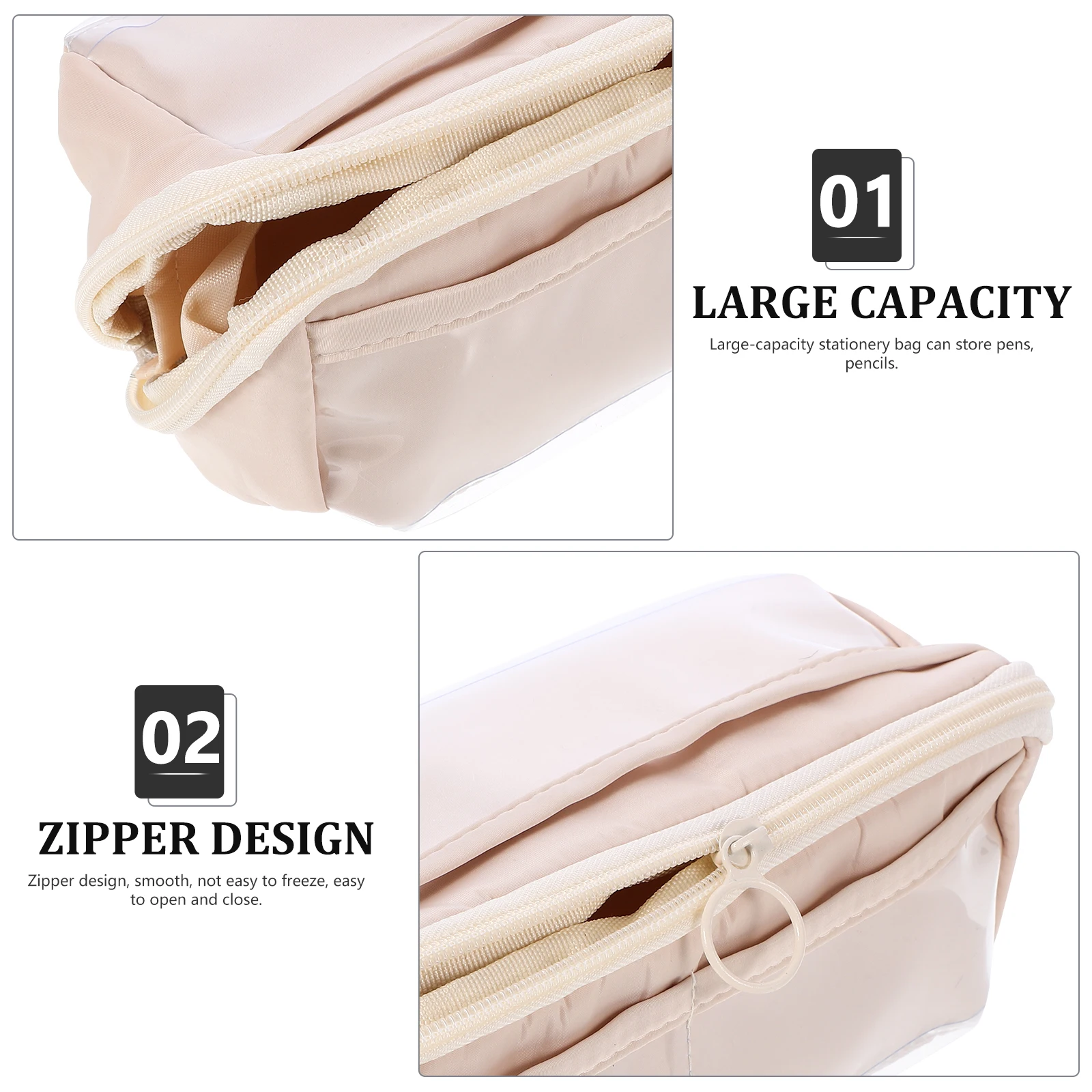 Stainless Steel Zipper Pencil Case Large Capacity Pen Organizer Pvc Polyester Compact Storage Pouch Portable Pen Bag
Stainless Steel Zipper Pencil Case Large Capacity Pen Organizer Pvc Polyester Compact Storage Pouch Portable Pen Bag