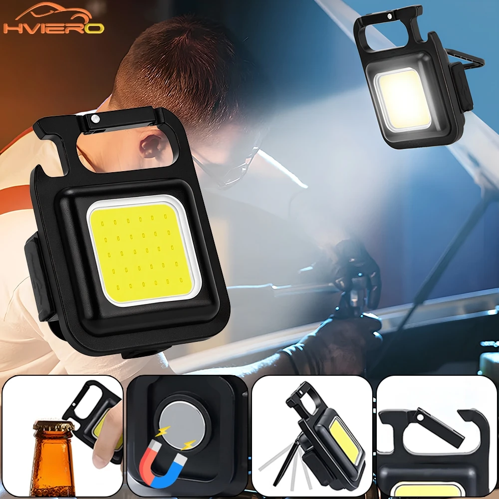 1/2/4Pcs Mini COB LED Flashlight Key Chain Lights USB Charging Super Bright Portable Outdoor Camping Work Lamp Multi-functional
1/2/4Pcs Mini COB LED Flashlight Key Chain Lights USB Charging Super Bright Portable Outdoor Camping Work Lamp Multi-functional