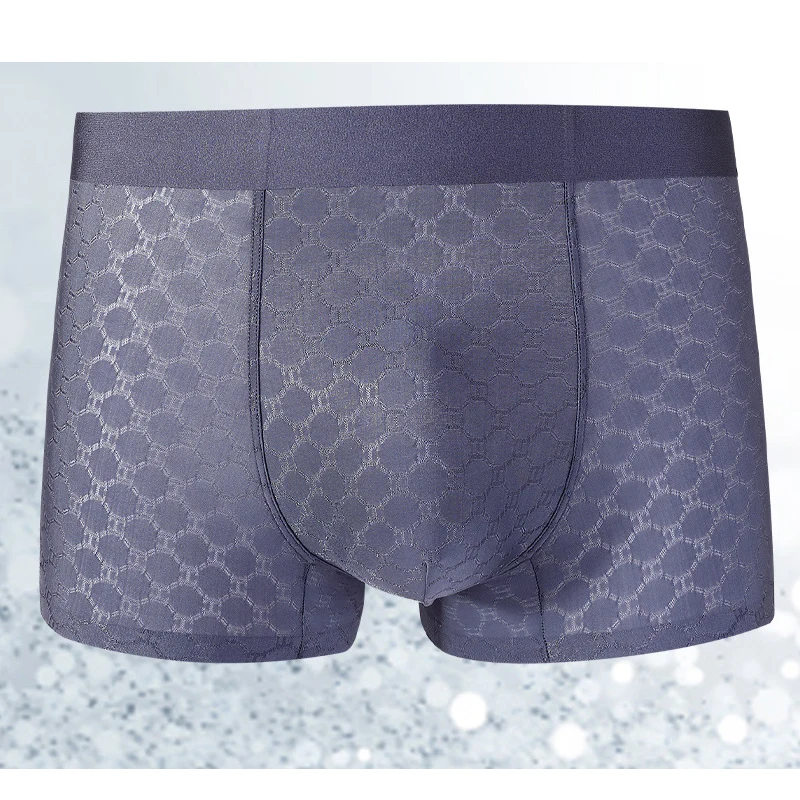 Xiaomi Ice Silk Underwear Men's Seamless Boxer Shorts Breathable Jacquard Short Light Silky No Trace Soft Antibacterial Dry New
Xiaomi Ice Silk Underwear Men's Seamless Boxer Shorts Breathable Jacquard Short Light Silky No Trace Soft Antibacterial Dry New