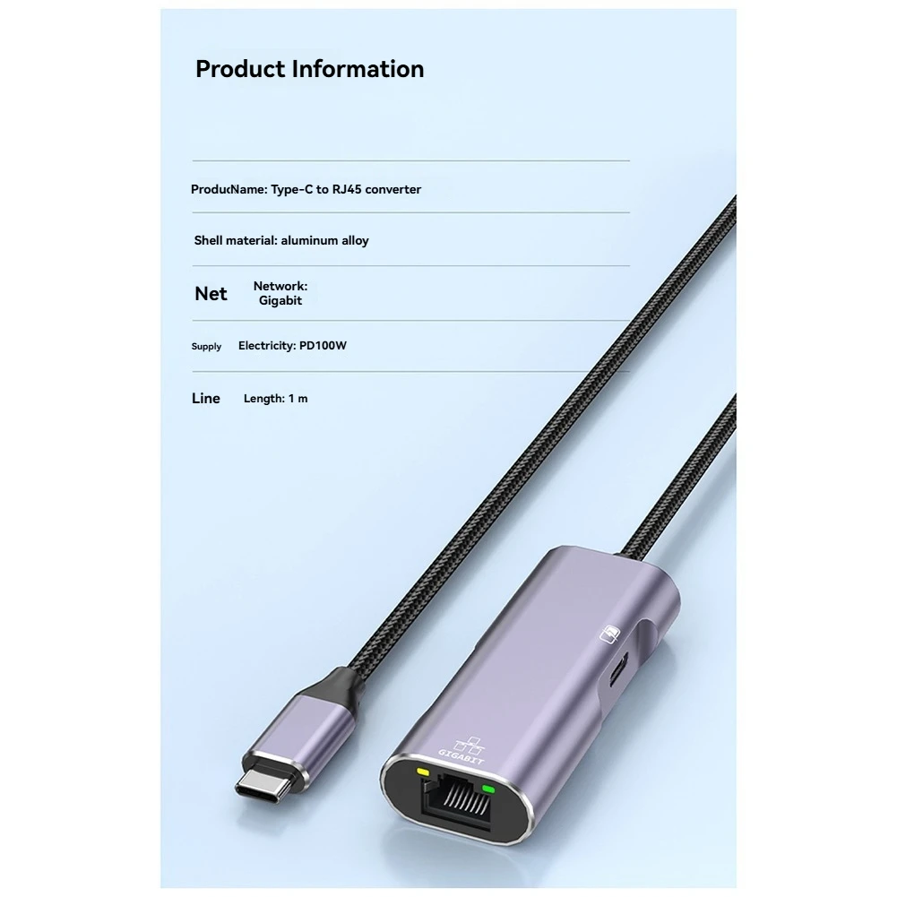 ABXHA PD32 Typec to Gigabit Network Card Mobile Phone Network Cable Converter with Charging for Apple Huawei Live Broadcast
ABXHA PD32 Typec to Gigabit Network Card Mobile Phone Network Cable Converter with Charging for Apple Huawei Live Broadcast