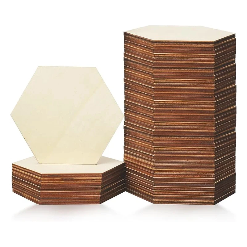 100pcs 9cm Unfinished Blank Wood Hexagon Pieces, Natural Hexagon Wooden Slices Cutouts for DIY Crafts Pyrograph Painting
100pcs 9cm Unfinished Blank Wood Hexagon Pieces, Natural Hexagon Wooden Slices Cutouts for DIY Crafts Pyrograph Painting