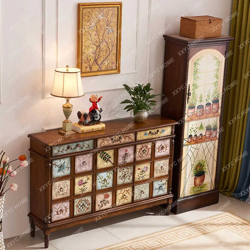 Painted standing cabinet 1.8m multi-layer high shoe cabinet retro solid wood single hook wardrobe bedroom storage cabinet
Painted standing cabinet 1.8m multi-layer high shoe cabinet retro solid wood single hook wardrobe bedroom storage cabinet