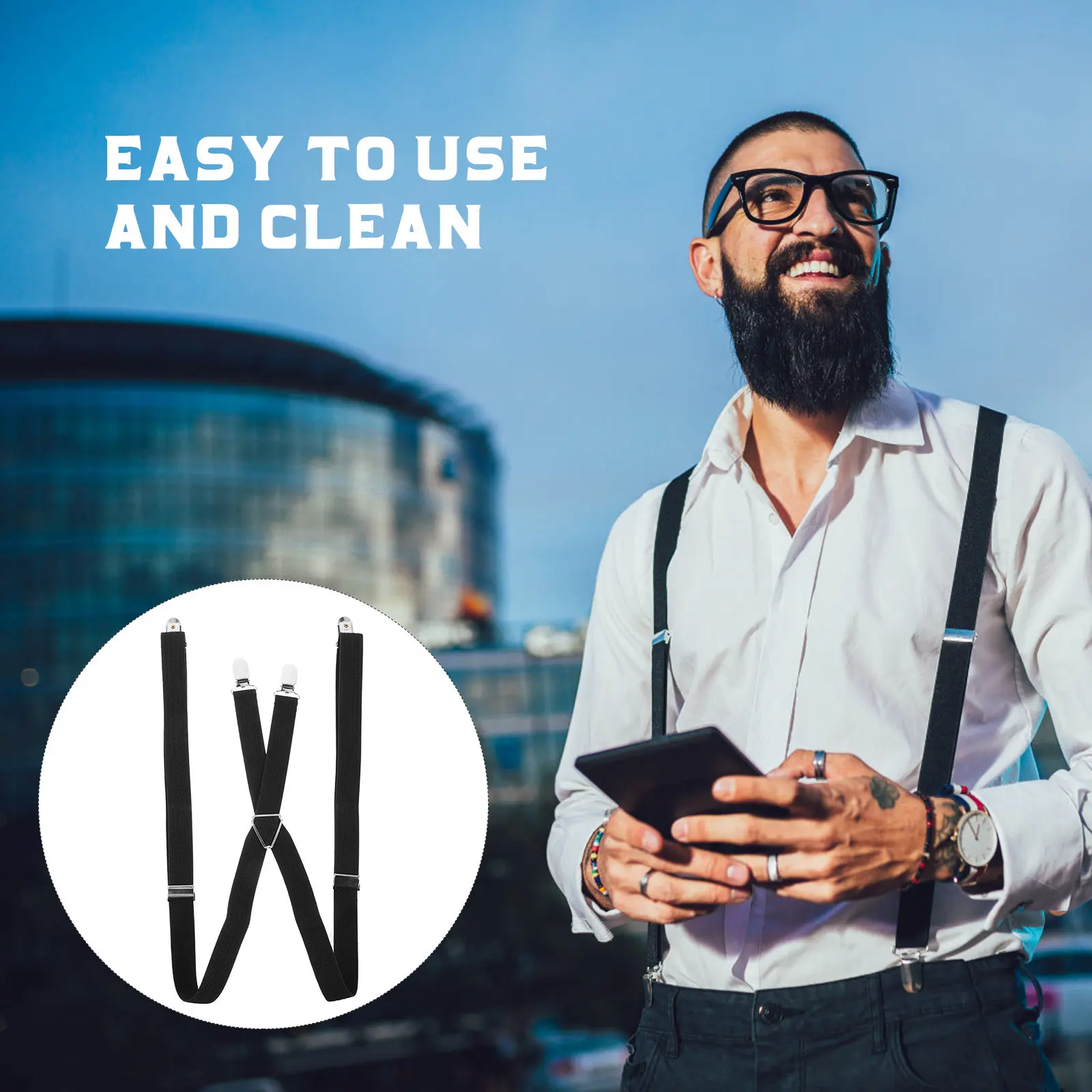 Эластичные регулируемые черные подтяжки-клипсы для мужчин и женщин, для брюк, платьев, костюмов, рубашек, в английском стиле, мотоциклетные, с фиксаторами для рубашек
Эластичные регулируемые черные подтяжки-клипсы для мужчин и женщин, для брюк, платьев, костюмов, рубашек, в английском стиле, мотоциклетные, с фиксаторами для рубашек