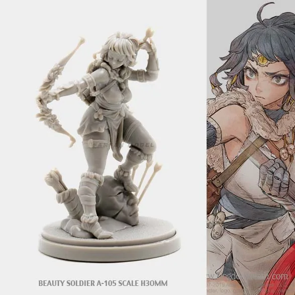 30mm Beauty Unpainted Resin Model DIY Toy Garage kit Model Kits Figure Colorless And Unassembled A-105
30mm Beauty Unpainted Resin Model DIY Toy Garage kit Model Kits Figure Colorless And Unassembled A-105