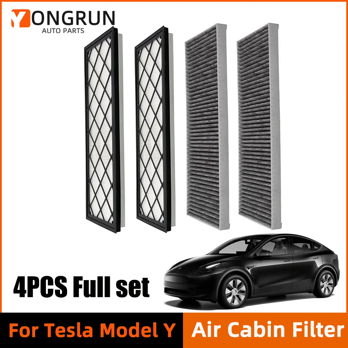 4pcs Full Set Cabin Air Filter Suitable For Tesla Model Y Juniper 2025 2024 Replace Filter With Activated Carbon Accessories
4pcs Full Set Cabin Air Filter Suitable For Tesla Model Y Juniper 2025 2024 Replace Filter With Activated Carbon Accessories