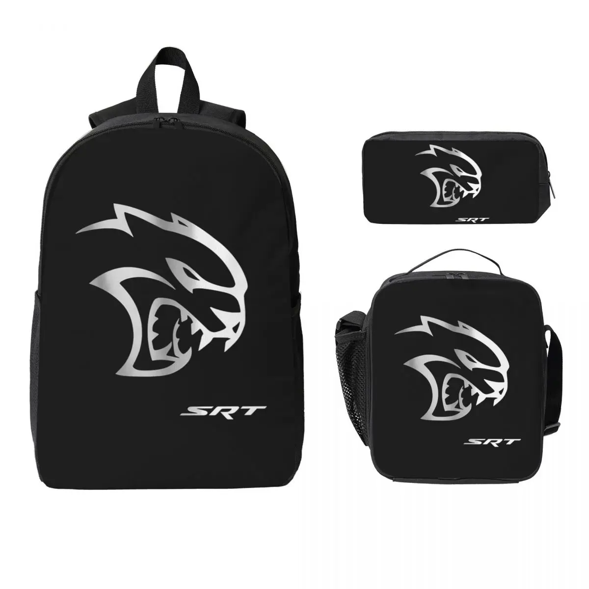 SRT Hellcat Demon Dodge Challenger Backpack BookBag School Bag Computer Shoulder Bags 3ps Insulated Lunch Bag Pencil Case
SRT Hellcat Demon Dodge Challenger Backpack BookBag School Bag Computer Shoulder Bags 3ps Insulated Lunch Bag Pencil Case