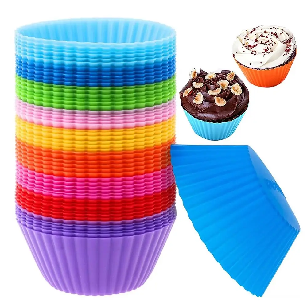 48Pcs Creative Silicone Cupcake Baking Cups DIY 7cm Non-stick Cupcake Holders BPA Free Non-Stick Food Baking Mold
48Pcs Creative Silicone Cupcake Baking Cups DIY 7cm Non-stick Cupcake Holders BPA Free Non-Stick Food Baking Mold