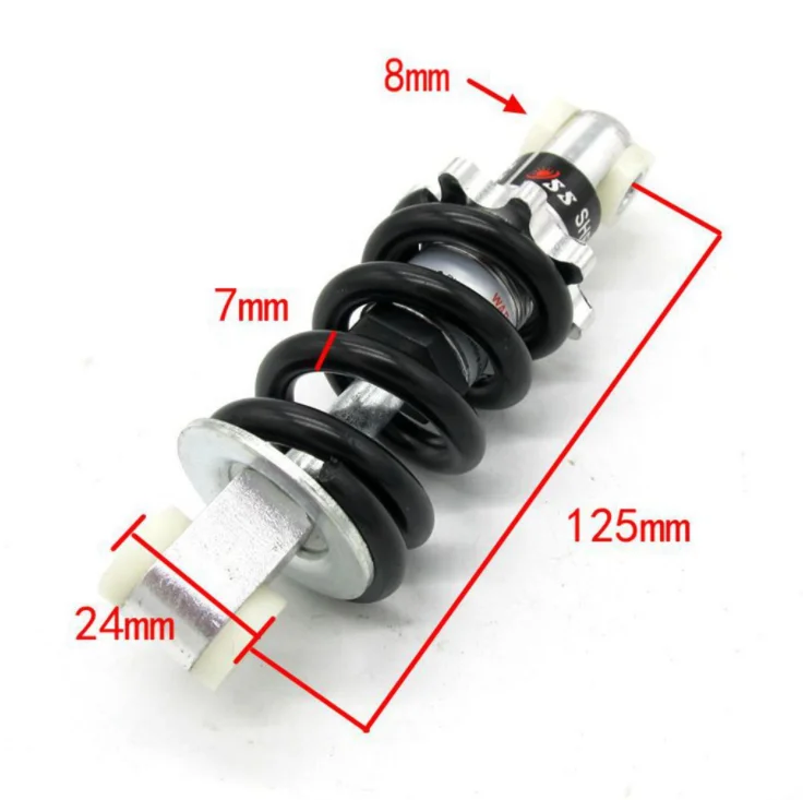 Rear 125mm 4.92" Bike Spring Shock Absorber Suspension 750LBS 5" Damper MTB
Rear 125mm 4.92" Bike Spring Shock Absorber Suspension 750LBS 5" Damper MTB