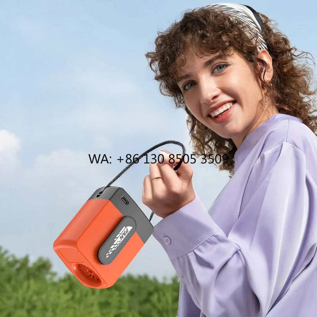 Portable 6000mAh air Cooling Fan with LED Light 5 Speed Portable Waist Fan USB Wearable Bladeless Fan for Outdoor Home Travel
Portable 6000mAh air Cooling Fan with LED Light 5 Speed Portable Waist Fan USB Wearable Bladeless Fan for Outdoor Home Travel