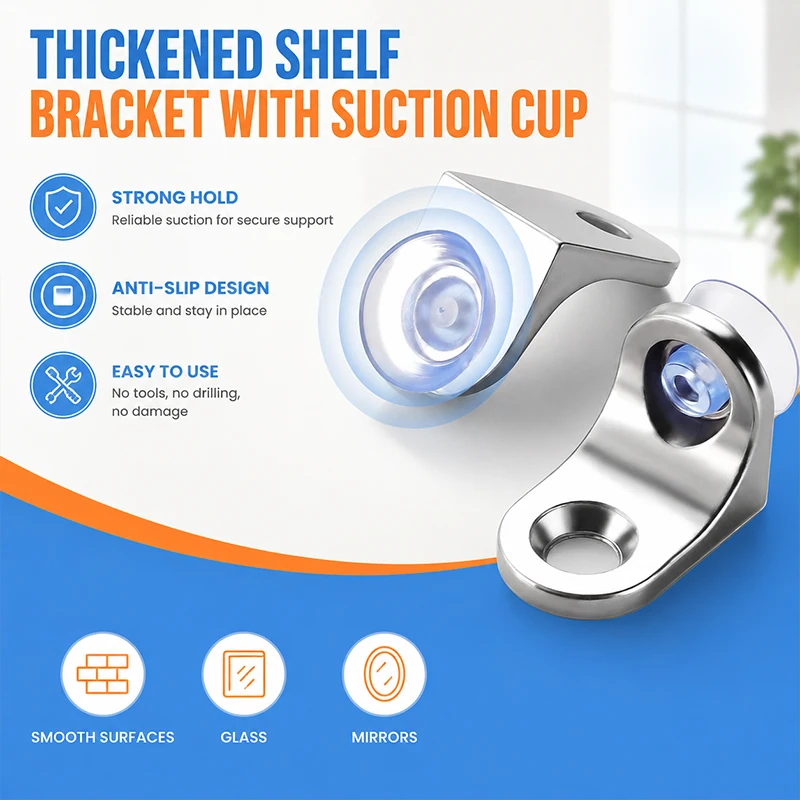 Zinc Alloy L-Shape Shelf Support Bracket Thickened Glass Panel Holder with Suction Cup Cabinet Pegs Board Fixing Hardware
Zinc Alloy L-Shape Shelf Support Bracket Thickened Glass Panel Holder with Suction Cup Cabinet Pegs Board Fixing Hardware