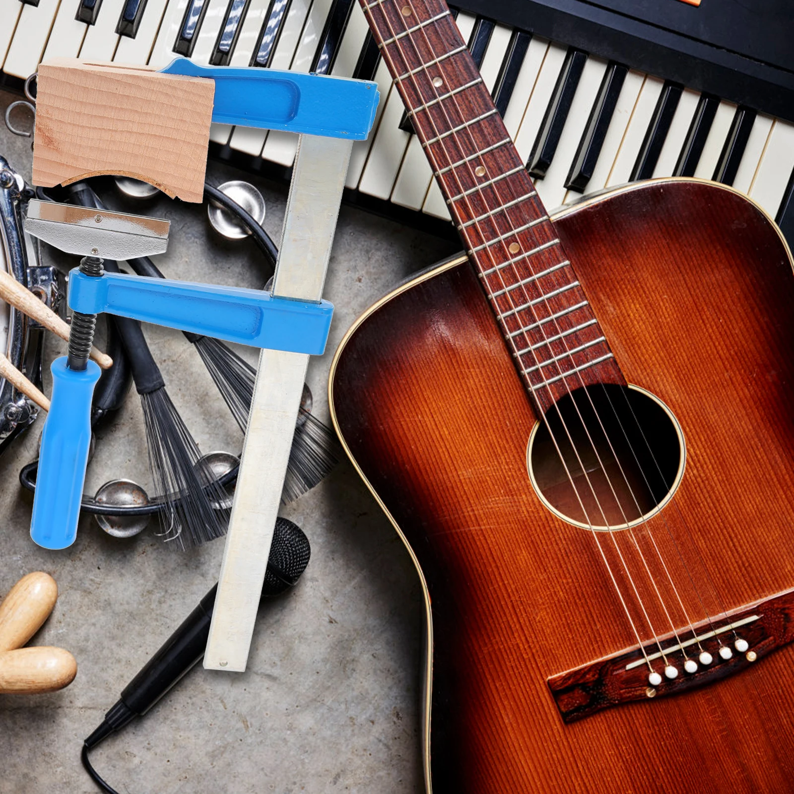 Guitar Frets Tool Professional Maintenance Repair Tools Guitar Bridge Clip Blue Practical Durable High End Material Comfortable
Guitar Frets Tool Professional Maintenance Repair Tools Guitar Bridge Clip Blue Practical Durable High End Material Comfortable