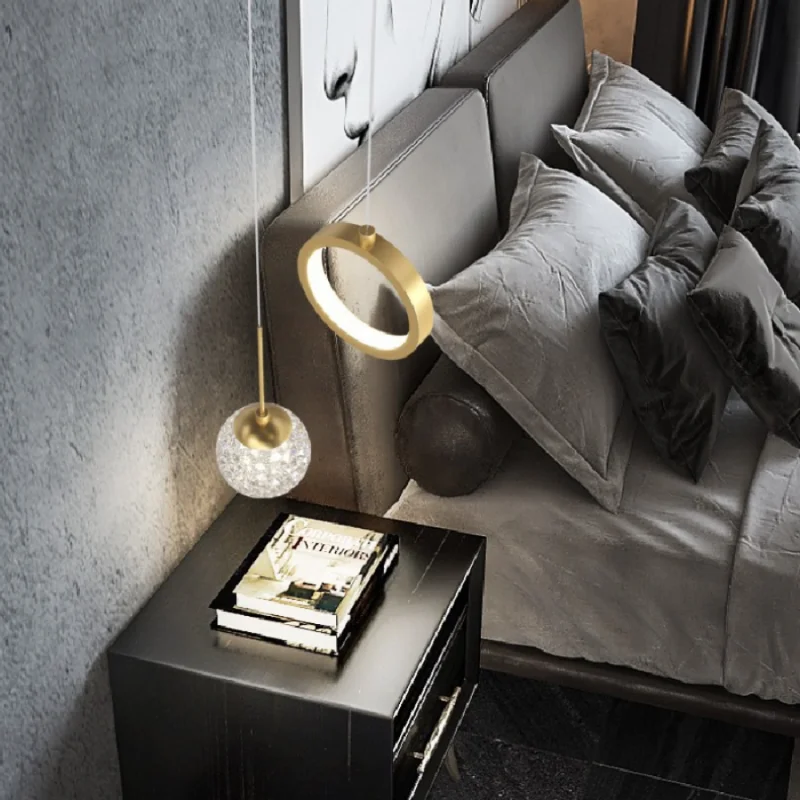 LED pendant lamp Minimalist Modern Nordic Bedside Study Bedroom Room for Home Living Room Background Wall Decoration Light
LED pendant lamp Minimalist Modern Nordic Bedside Study Bedroom Room for Home Living Room Background Wall Decoration Light