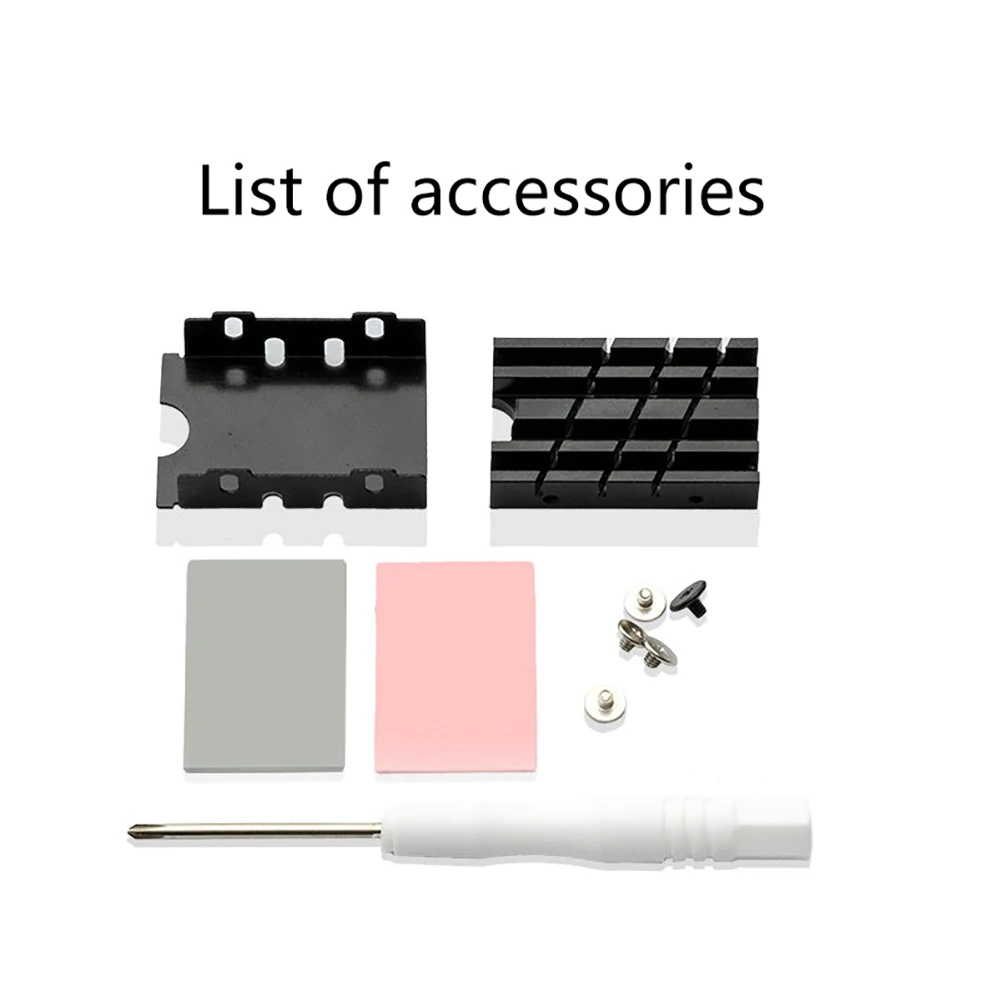 Aluminum Alloy Cooling Heat Sink PC Accessories CNC Solid State Hard Disk Radiator Double-sided Thermal Pad for Nvme 2242/2280
Aluminum Alloy Cooling Heat Sink PC Accessories CNC Solid State Hard Disk Radiator Double-sided Thermal Pad for Nvme 2242/2280